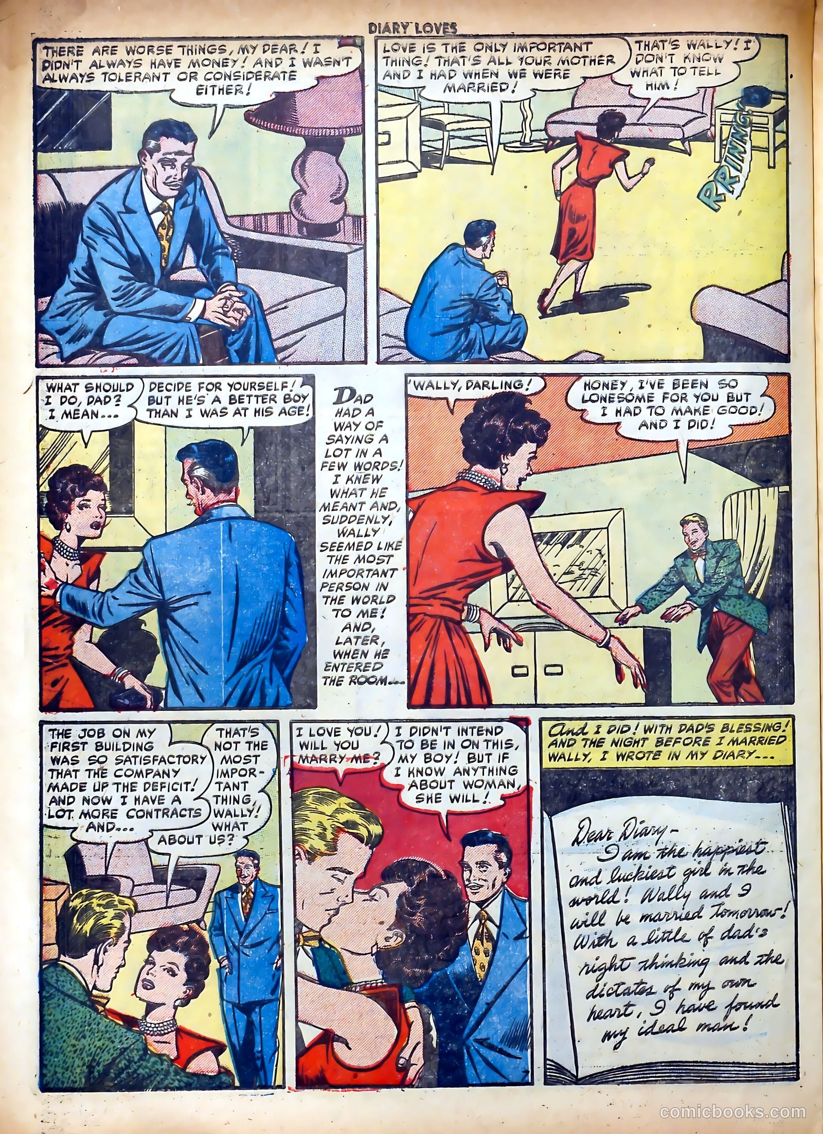Diary Loves #23 (1952) — page 24 of 36