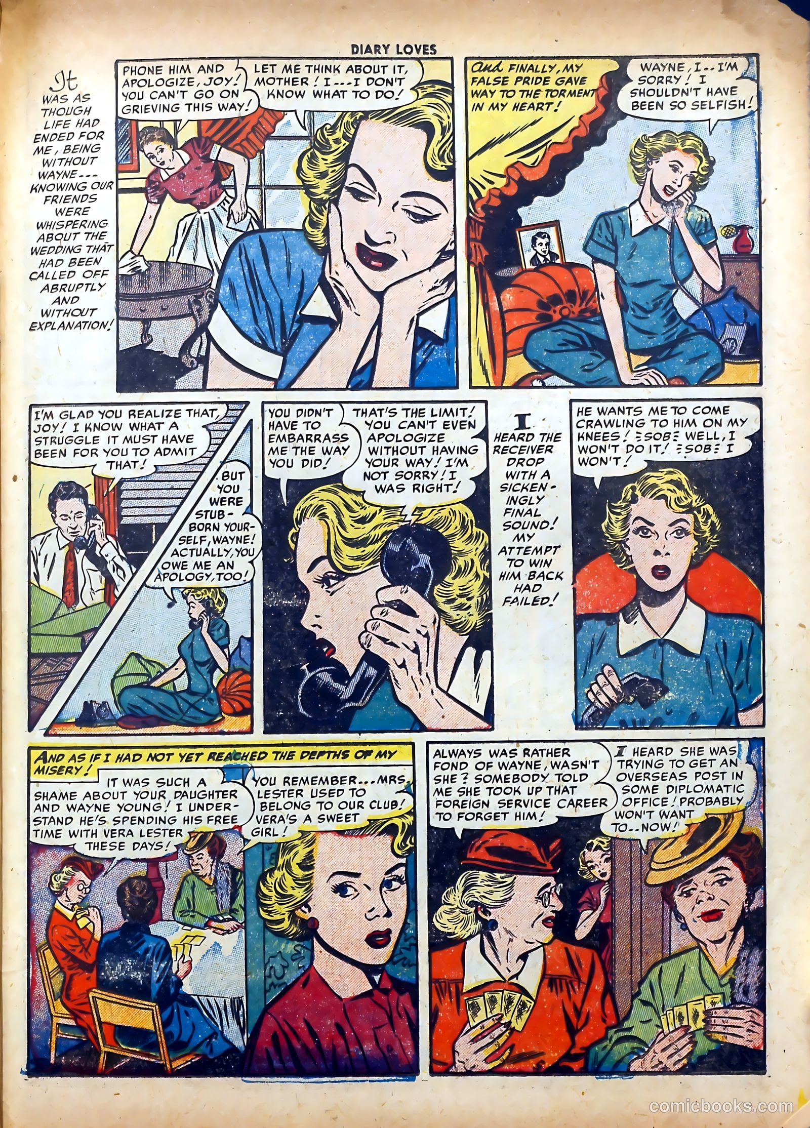 Diary Loves #23 (1952) — page 31 of 36