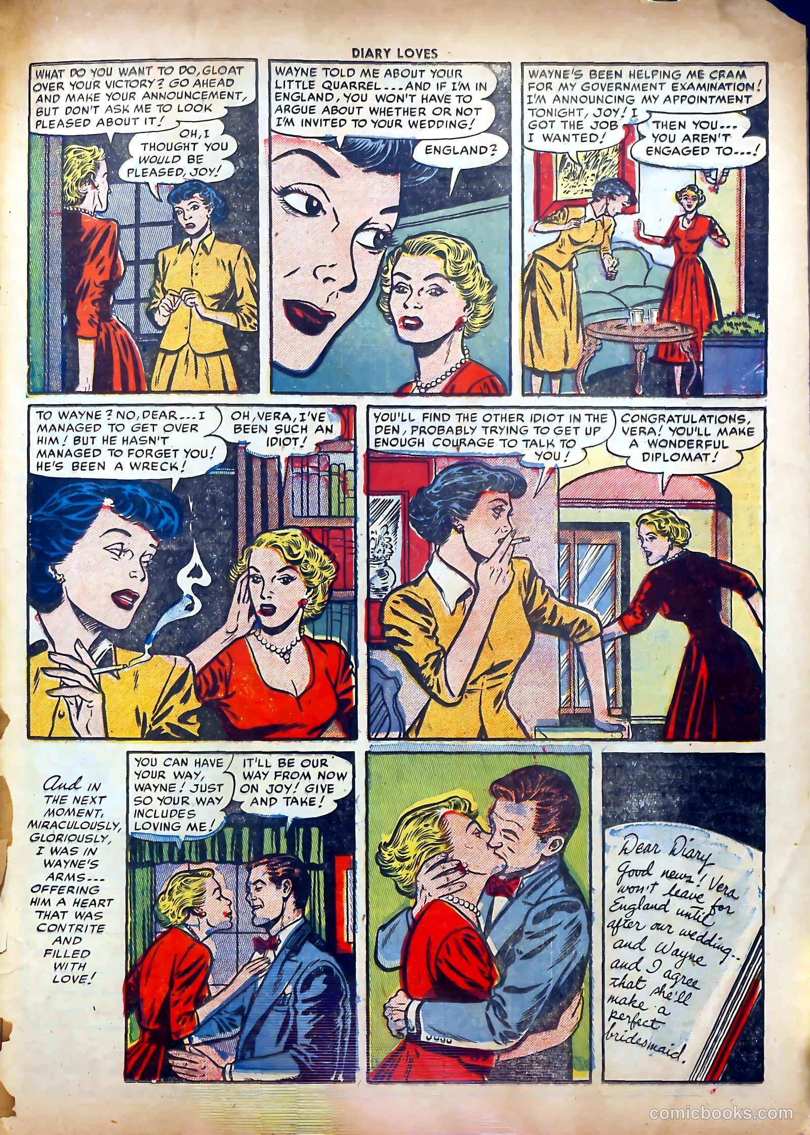 Diary Loves #23 (1952) — page 33 of 36