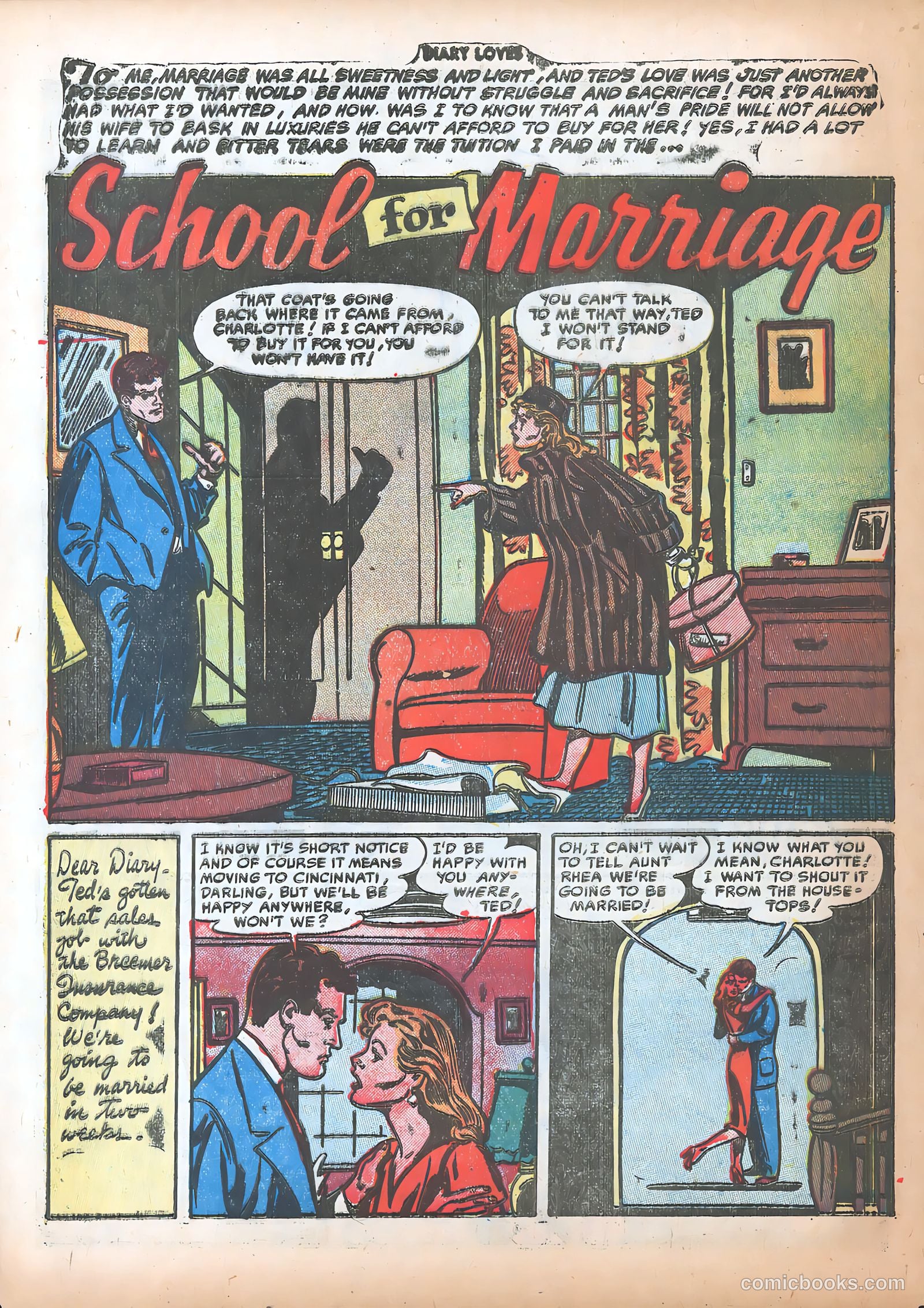 Diary Loves #24 (1952) — page 12 of 36