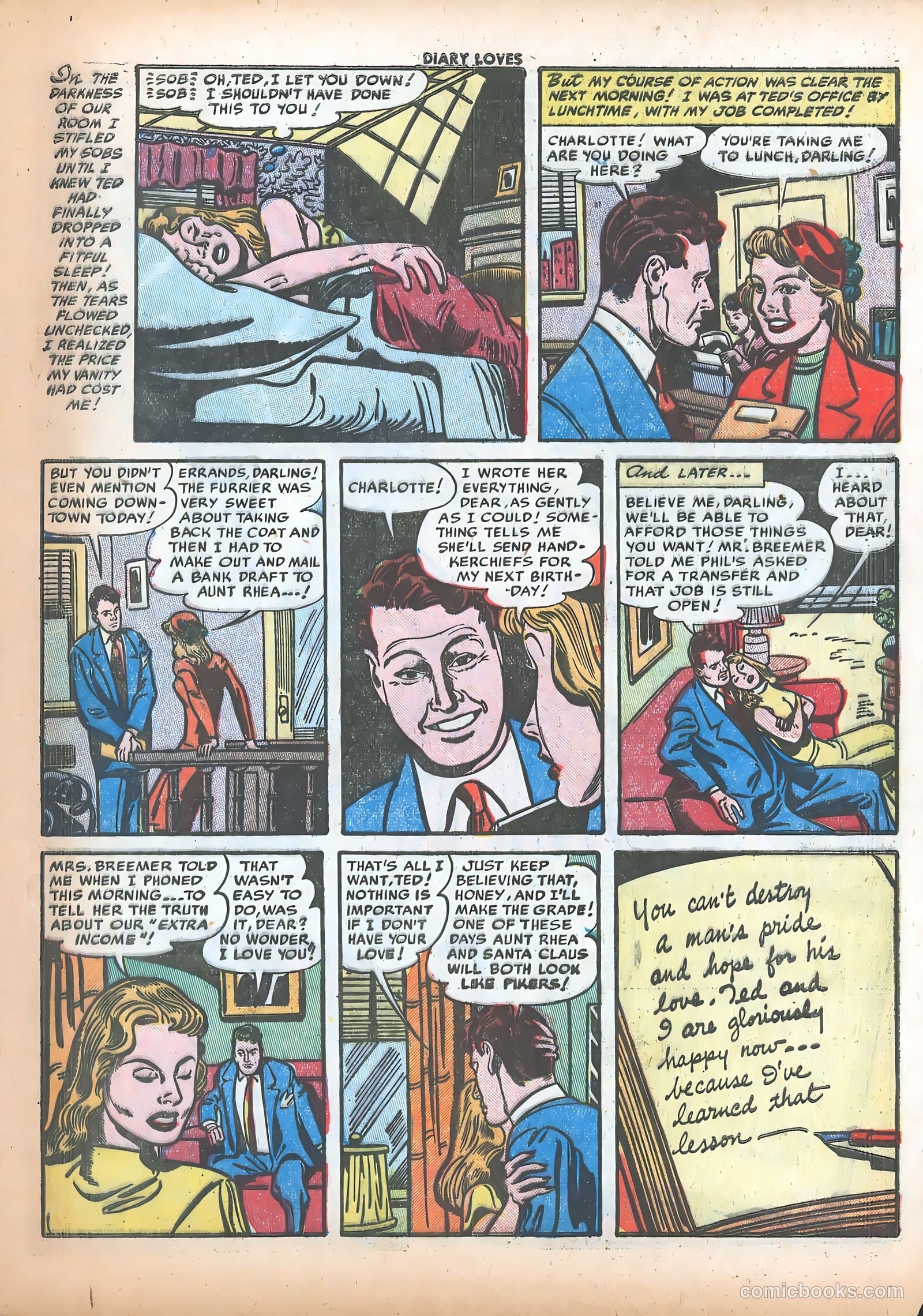 Diary Loves #24 (1952) — page 17 of 36