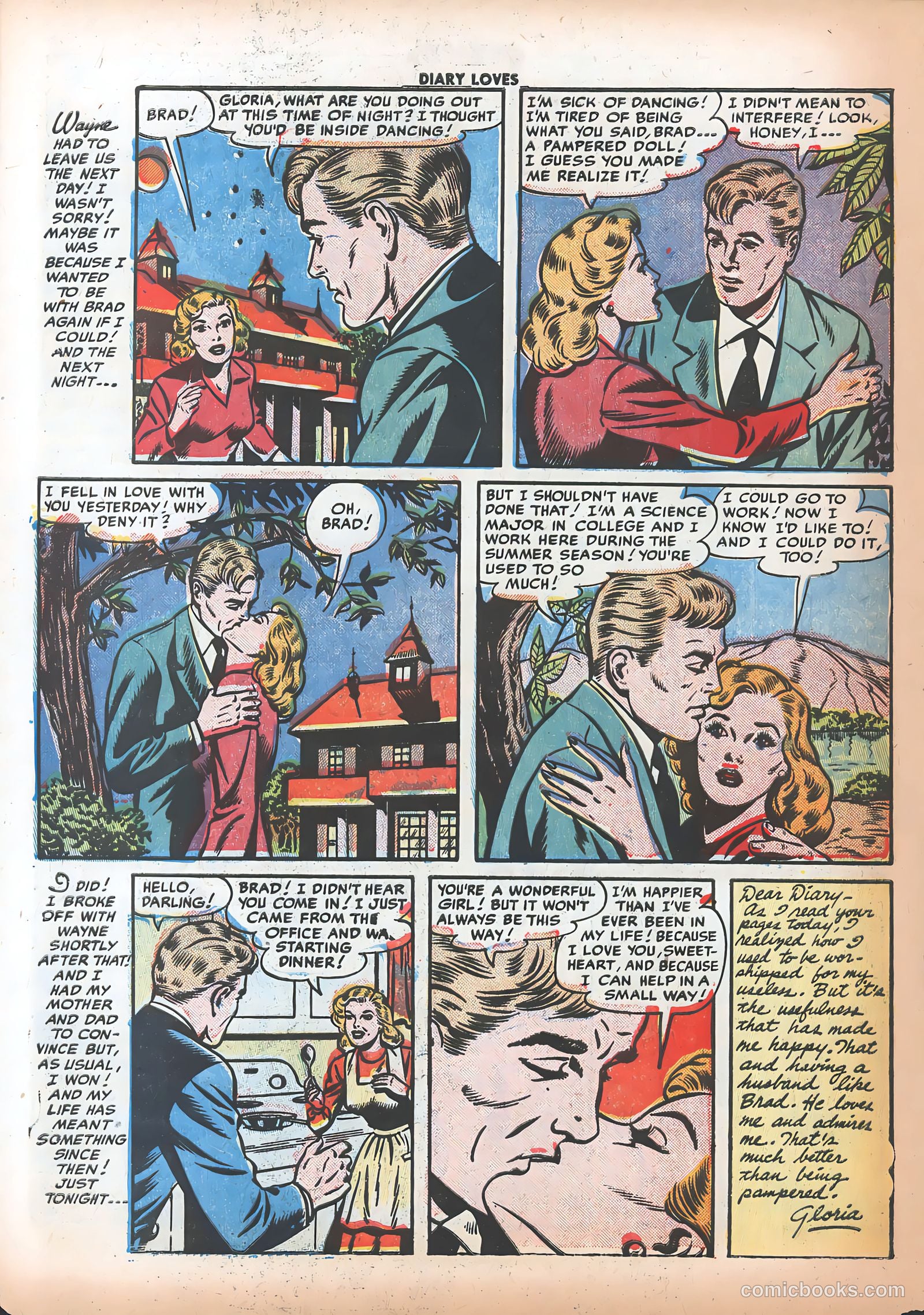 Diary Loves #24 (1952) — page 24 of 36