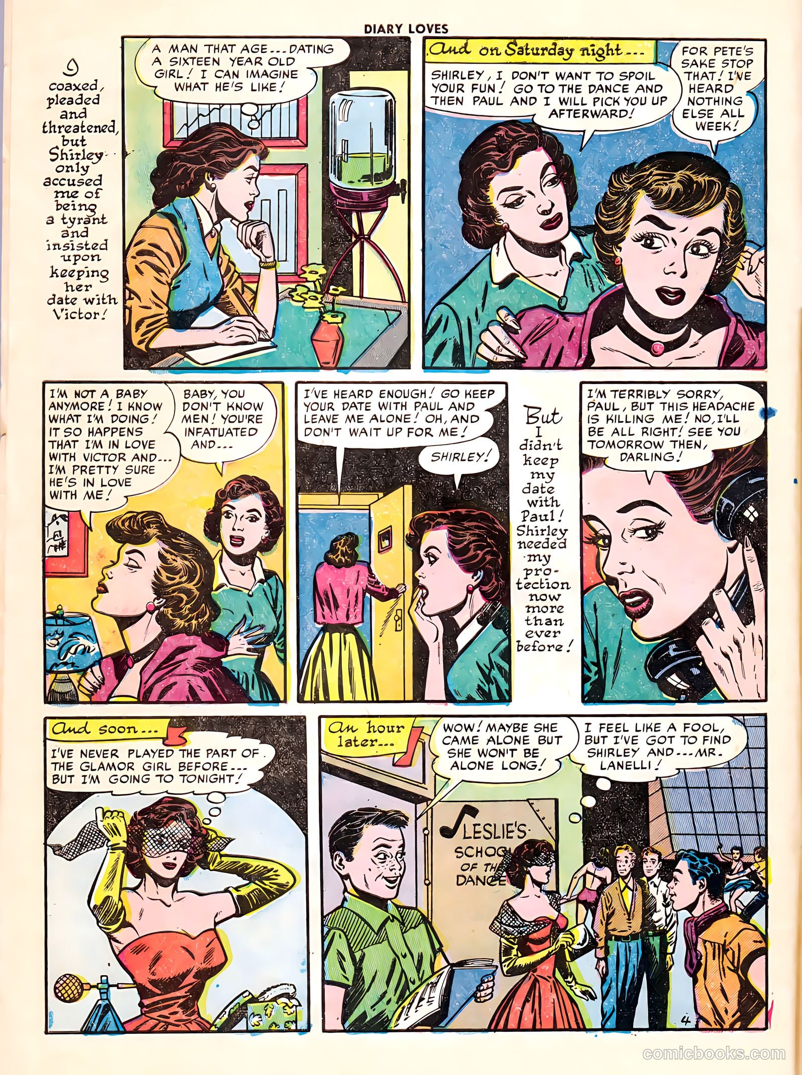 Diary Loves #25 (1952) — page 6 of 36