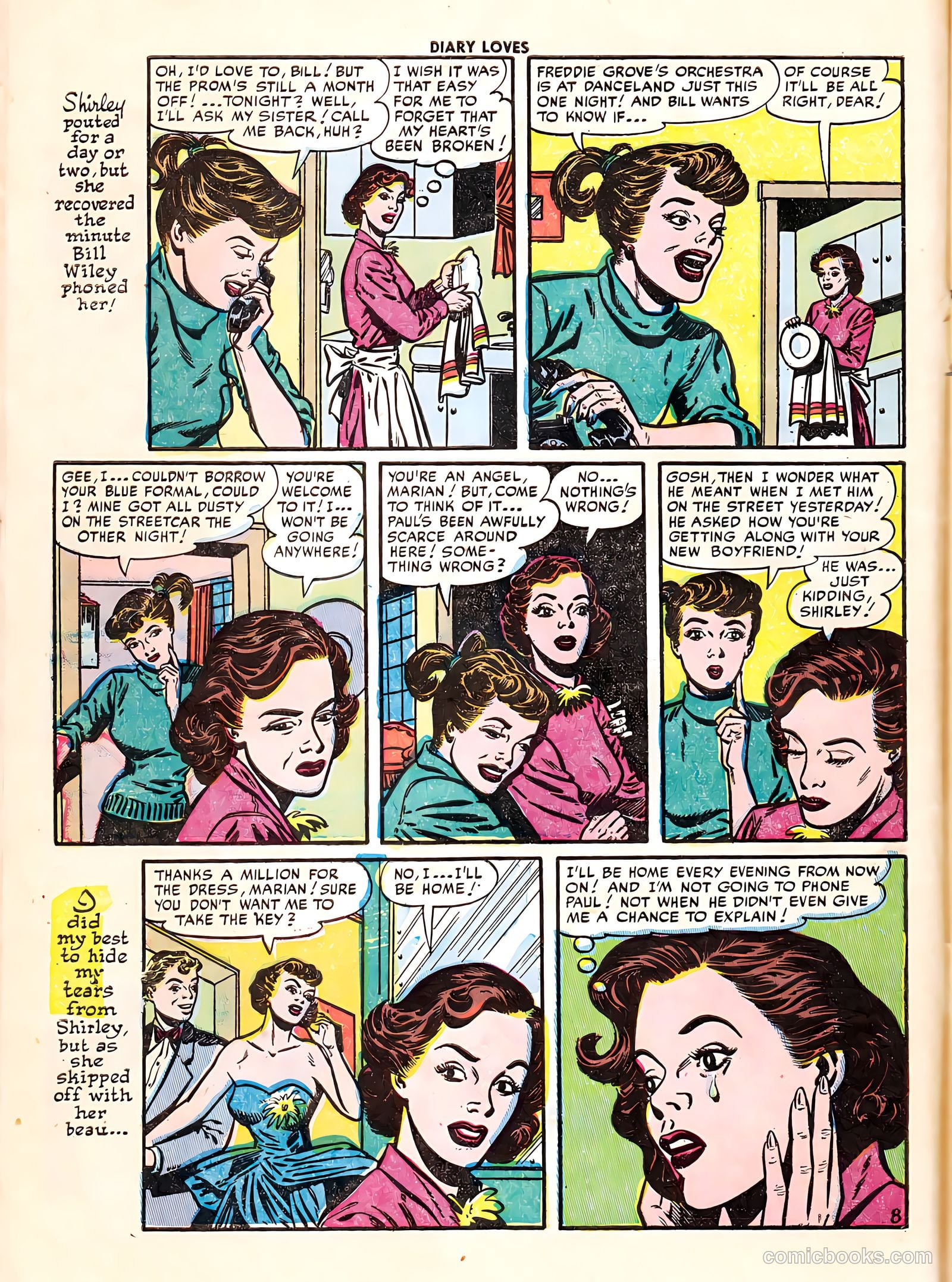 Diary Loves #25 (1952) — page 10 of 36