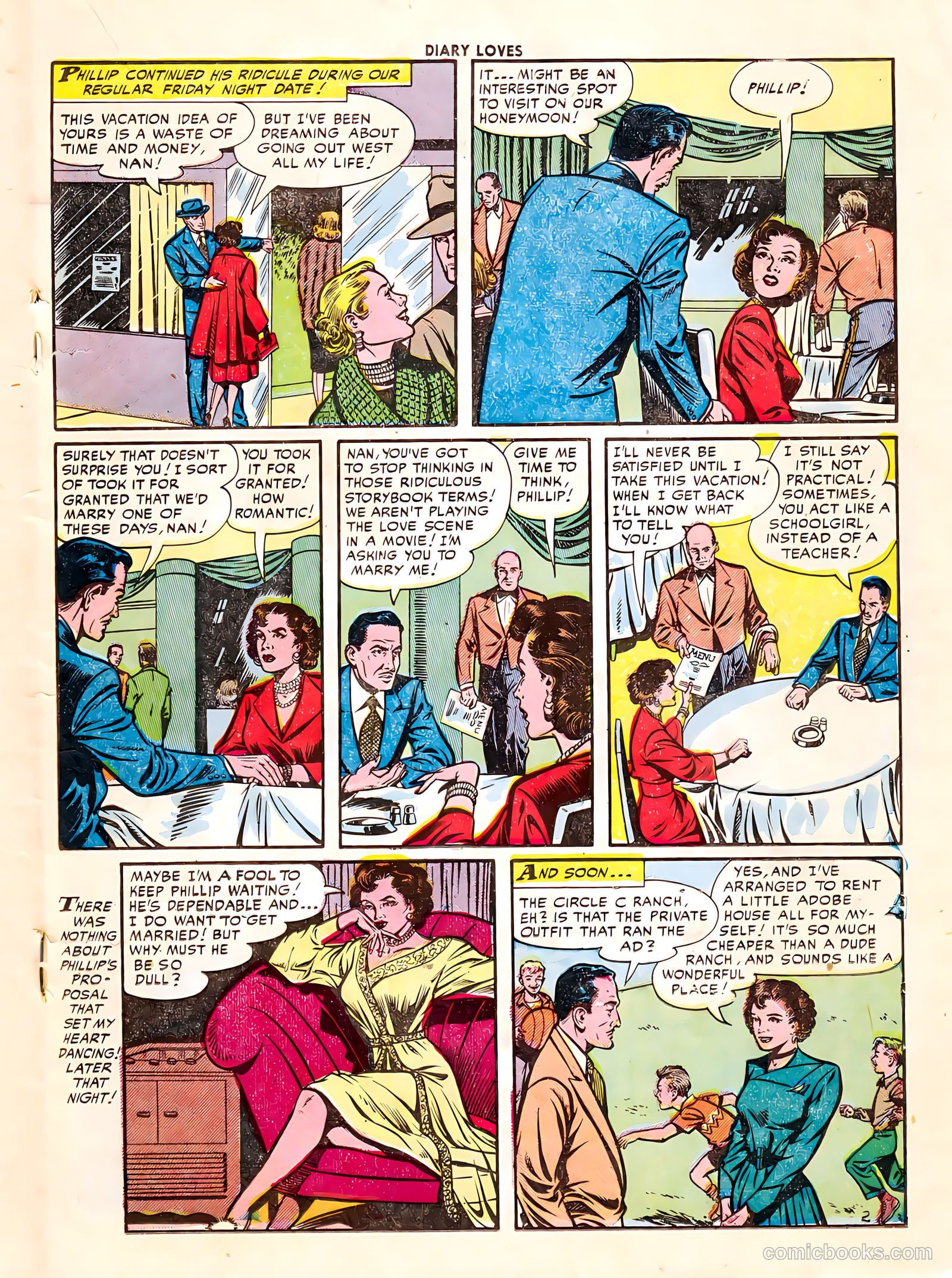 Diary Loves #25 (1952) — page 19 of 36
