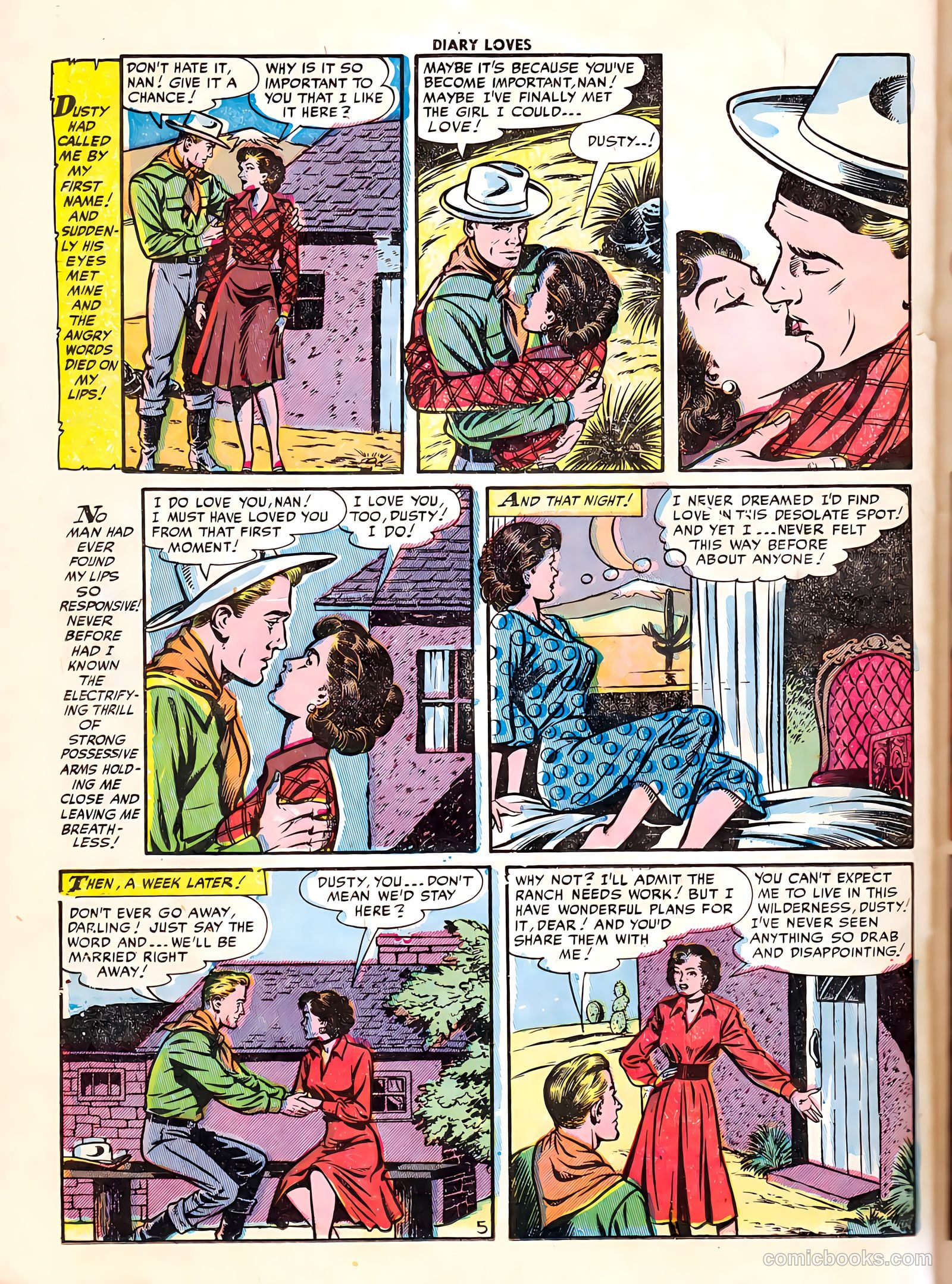 Diary Loves #25 (1952) — page 22 of 36