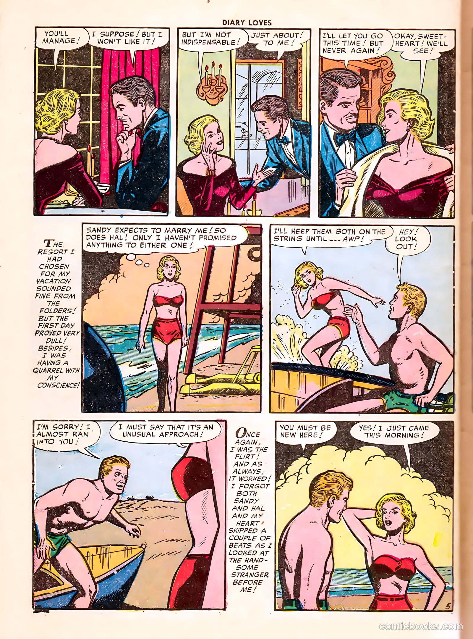 Diary Loves #25 (1952) — page 30 of 36