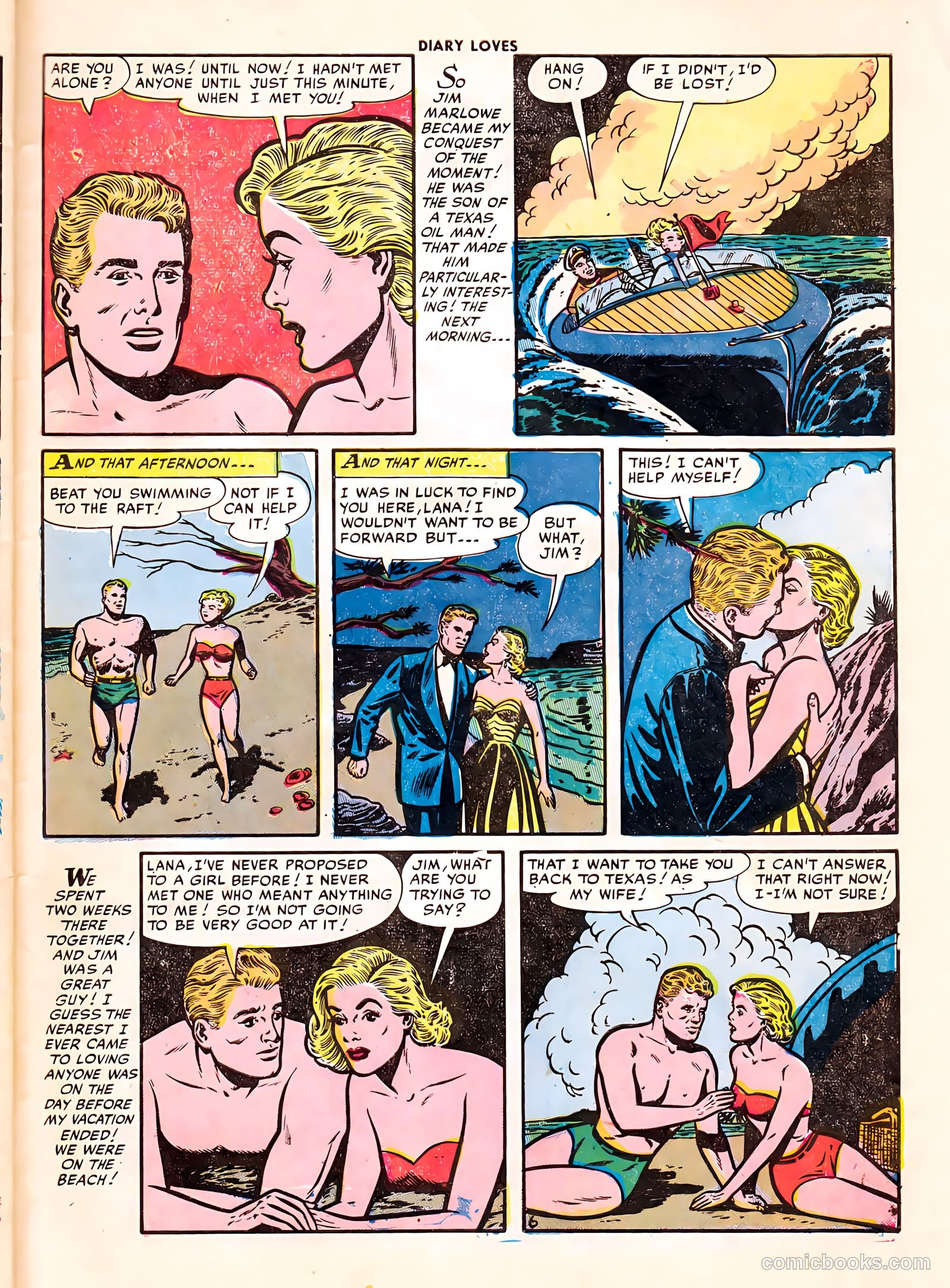 Diary Loves #25 (1952) — page 31 of 36