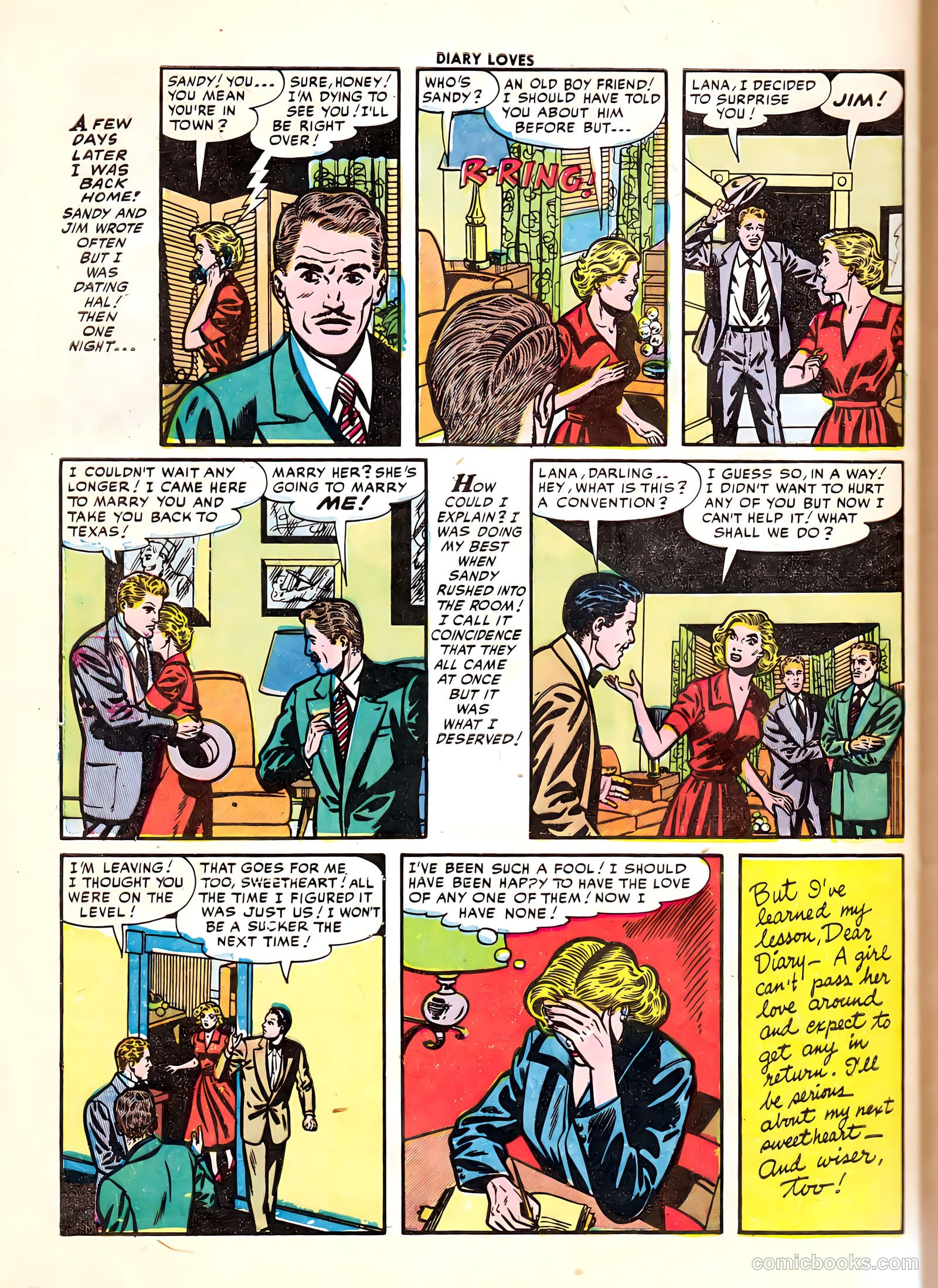 Diary Loves #25 (1952) — page 32 of 36