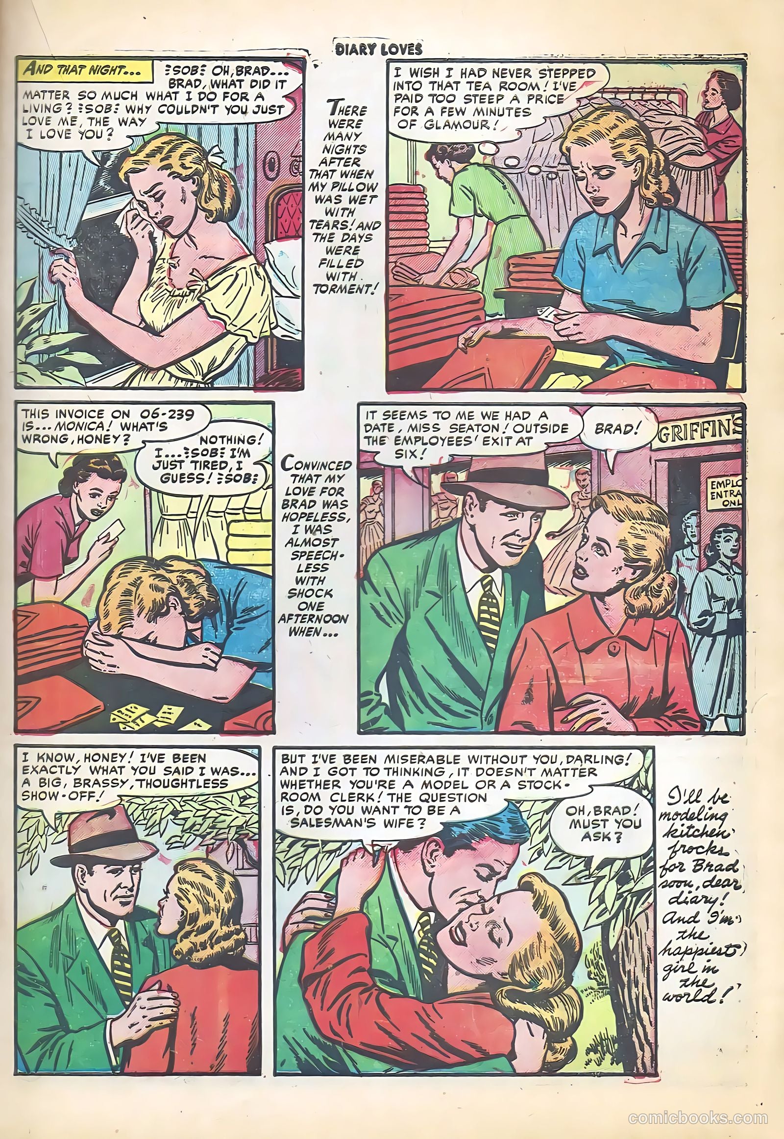 Diary Loves #26 (1952) — page 18 of 37