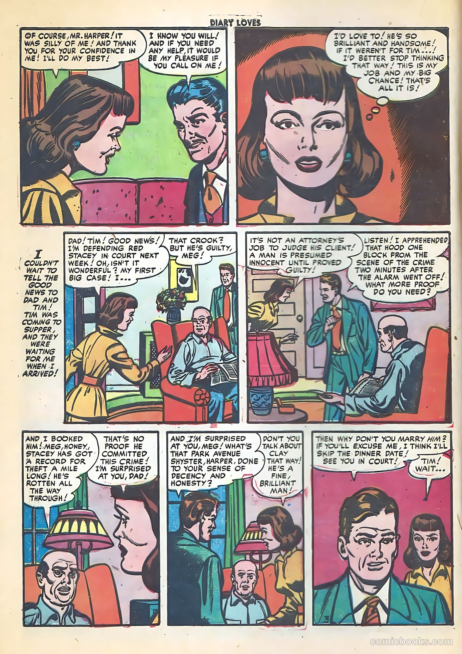 Diary Loves #26 (1952) — page 21 of 37