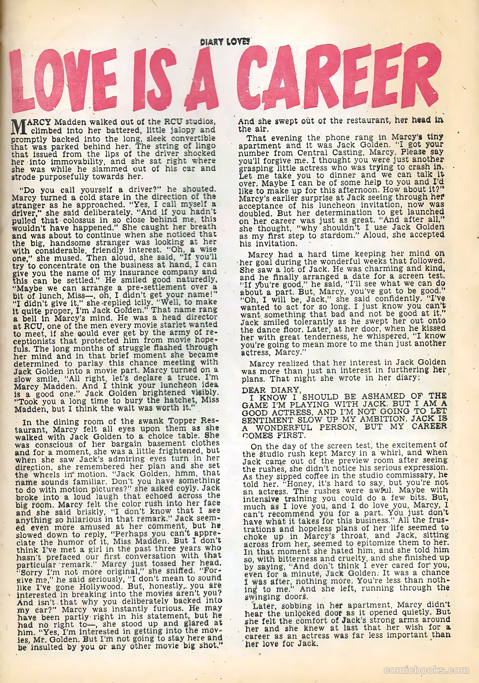 Diary Loves #26 (1952) — page 26 of 37