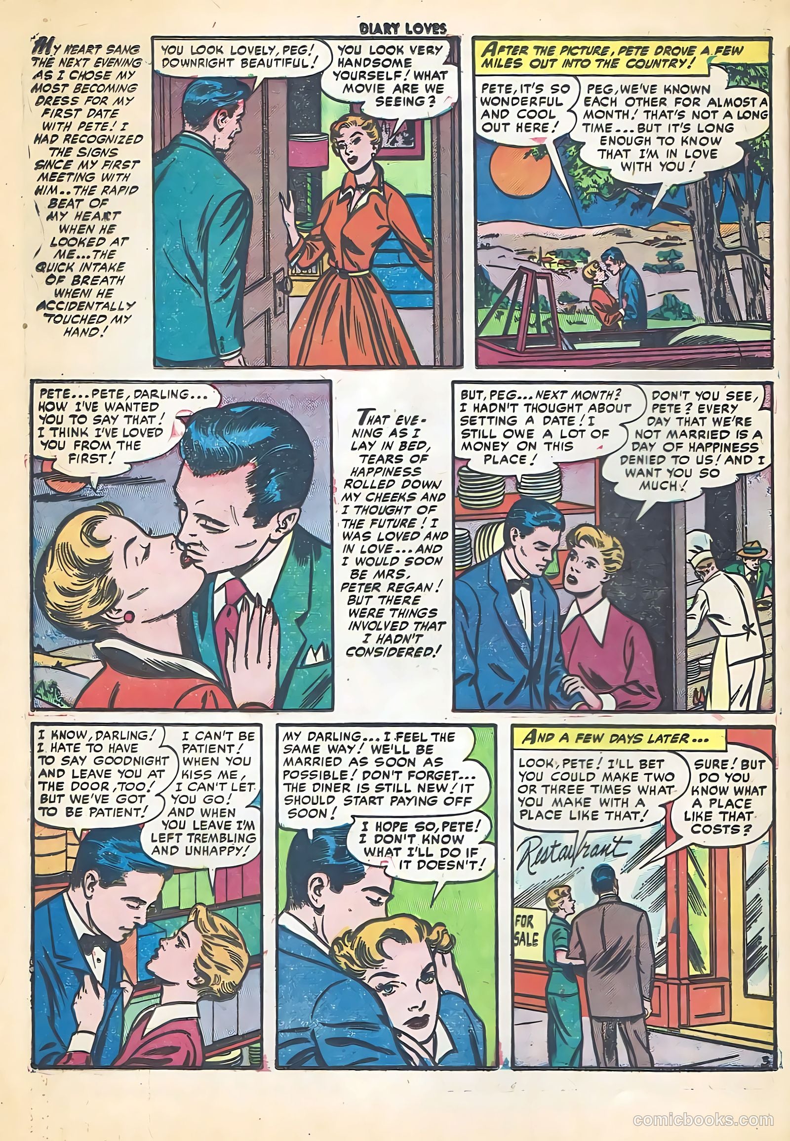 Diary Loves #26 (1952) — page 29 of 37