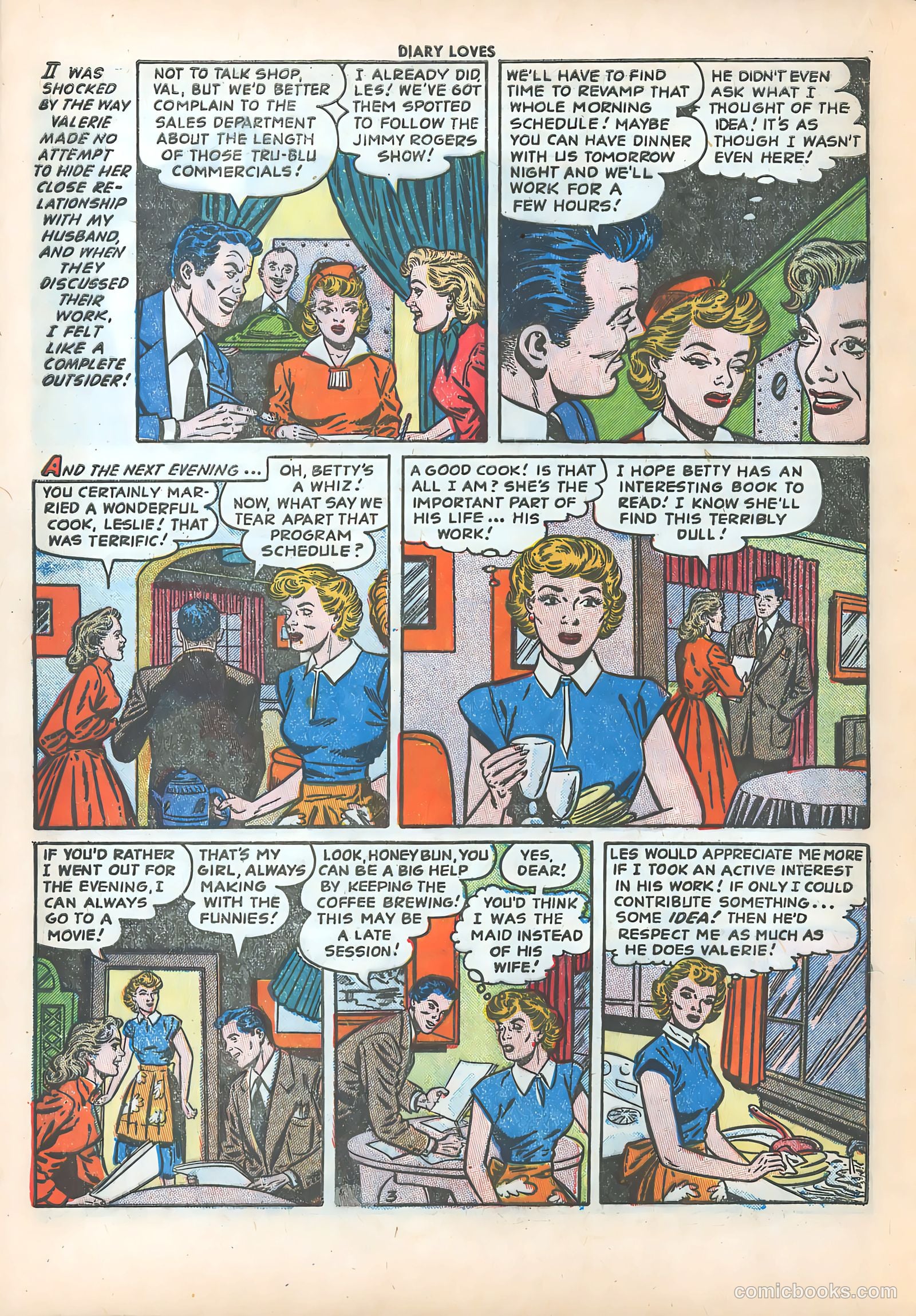 Diary Loves #27 (1952) — page 20 of 36