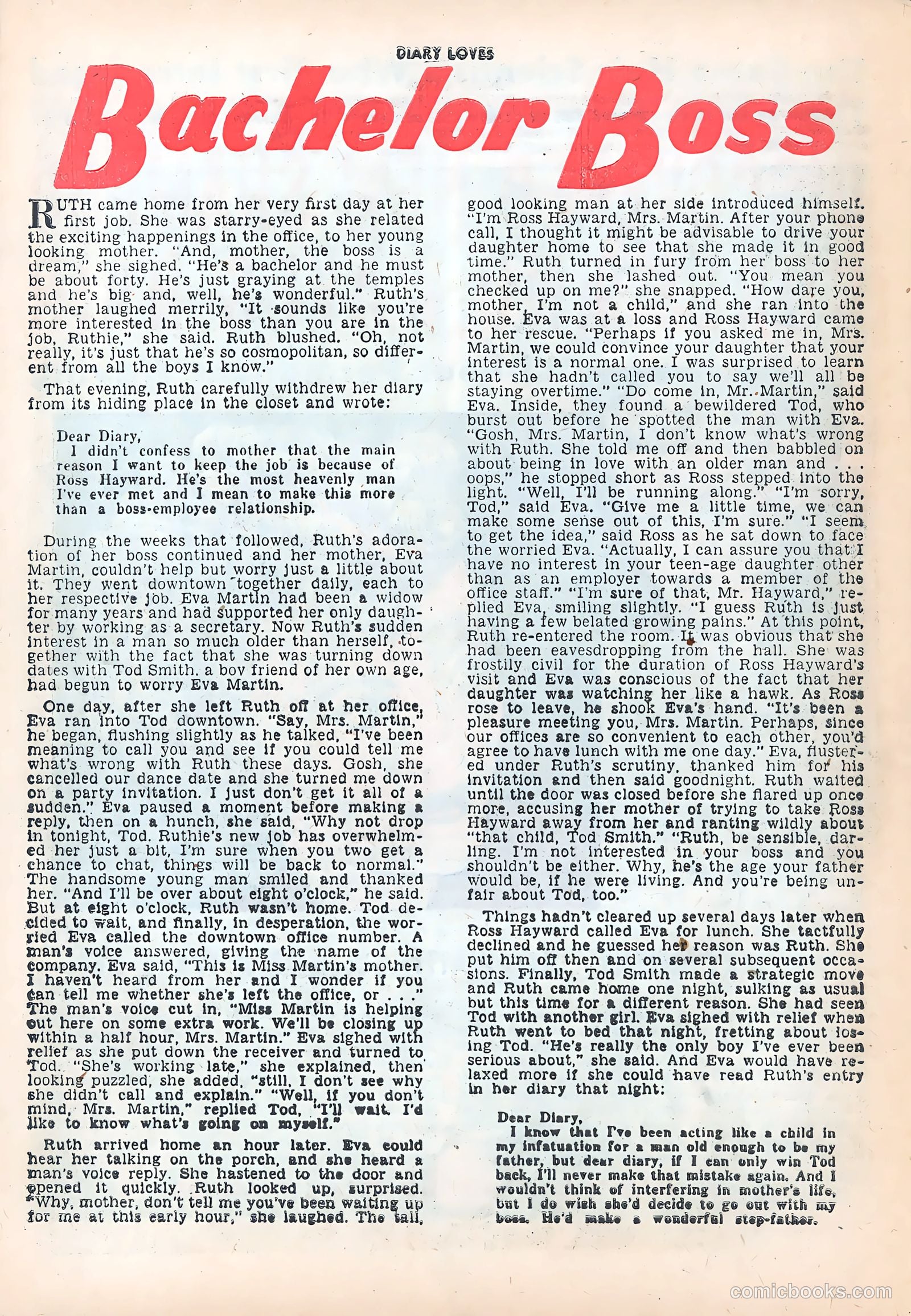 Diary Loves #27 (1952) — page 26 of 36