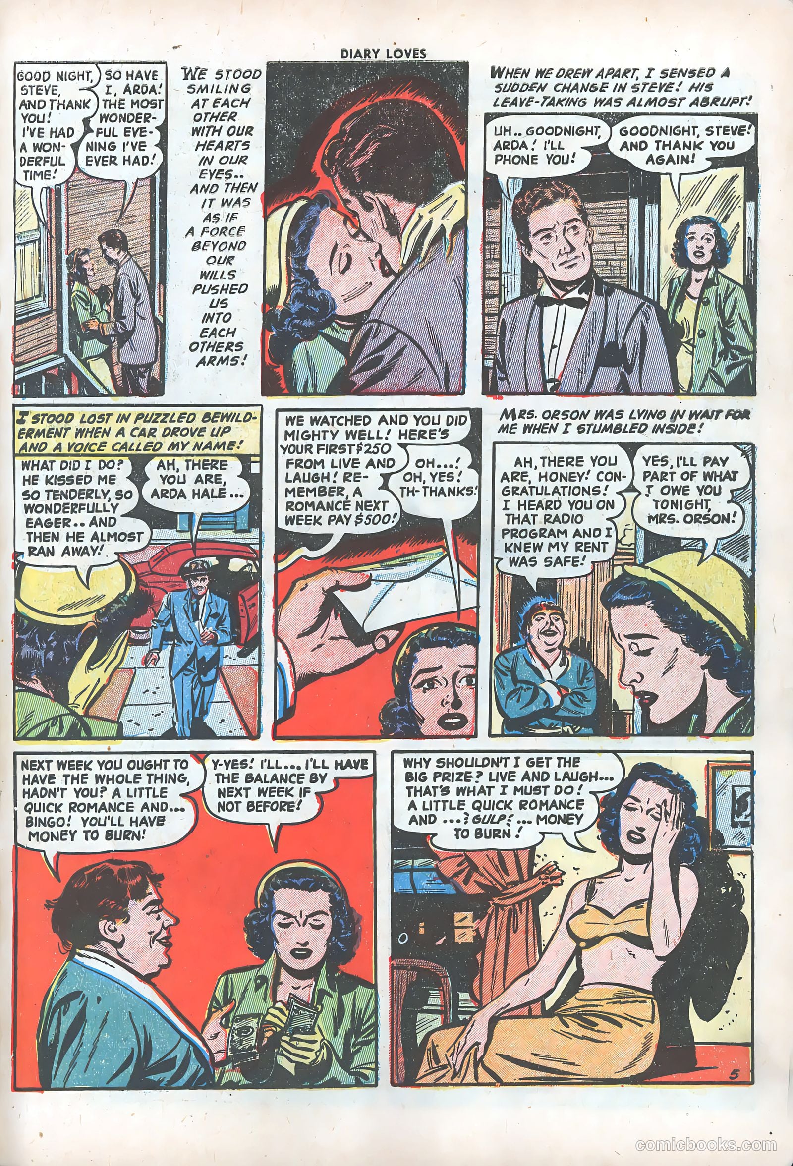 Diary Loves #28 (1953) — page 8 of 37