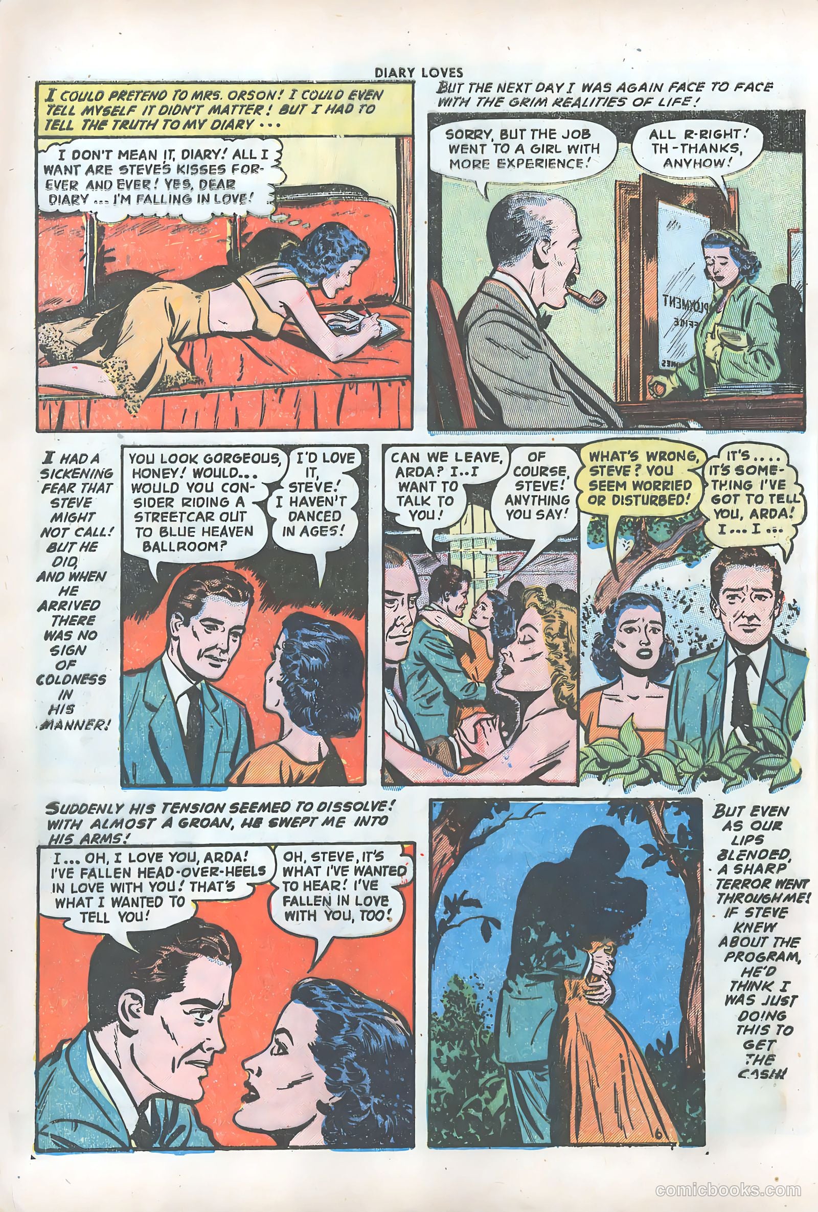 Diary Loves #28 (1953) — page 9 of 37