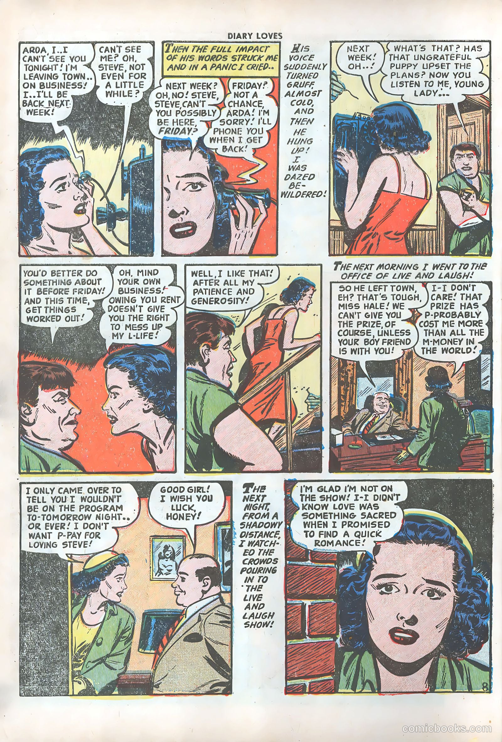 Diary Loves #28 (1953) — page 11 of 37