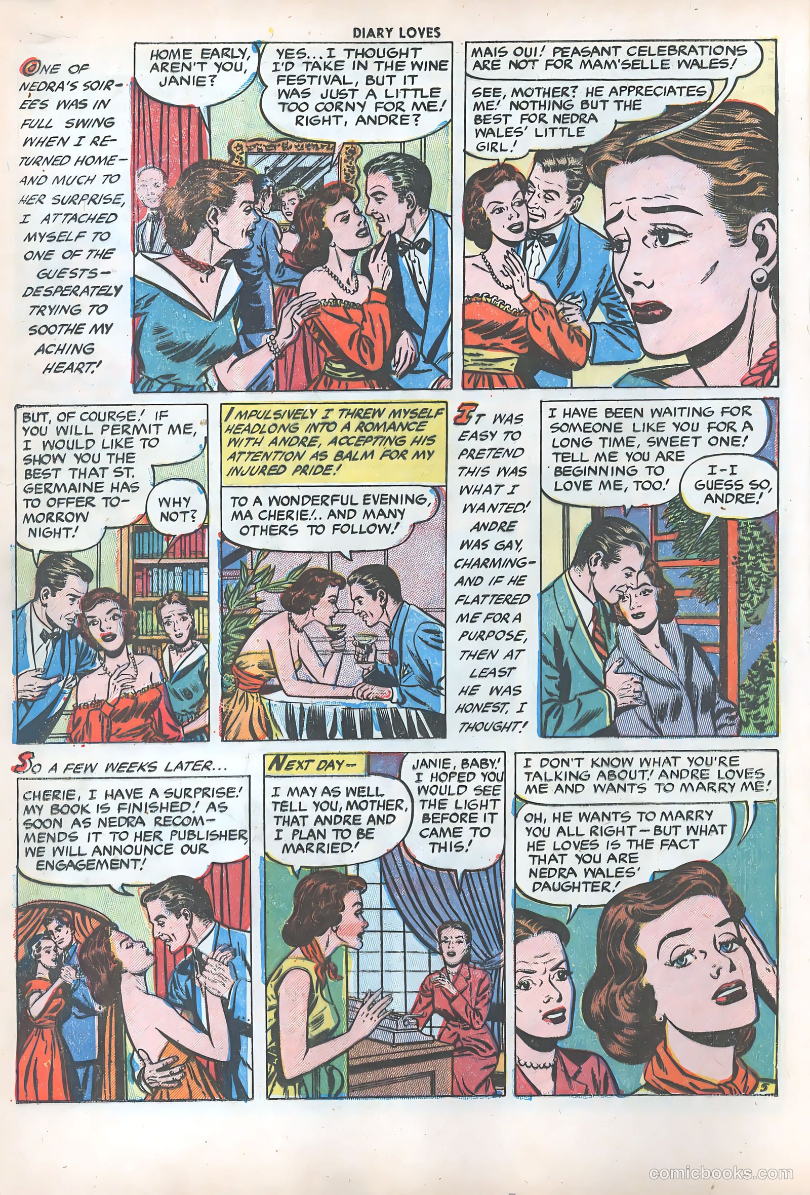 Diary Loves #28 (1953) — page 17 of 37
