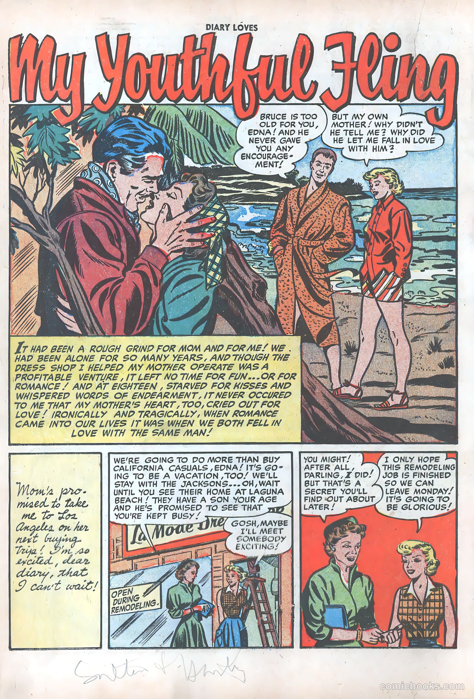 Diary Loves #28 (1953) — page 19 of 37
