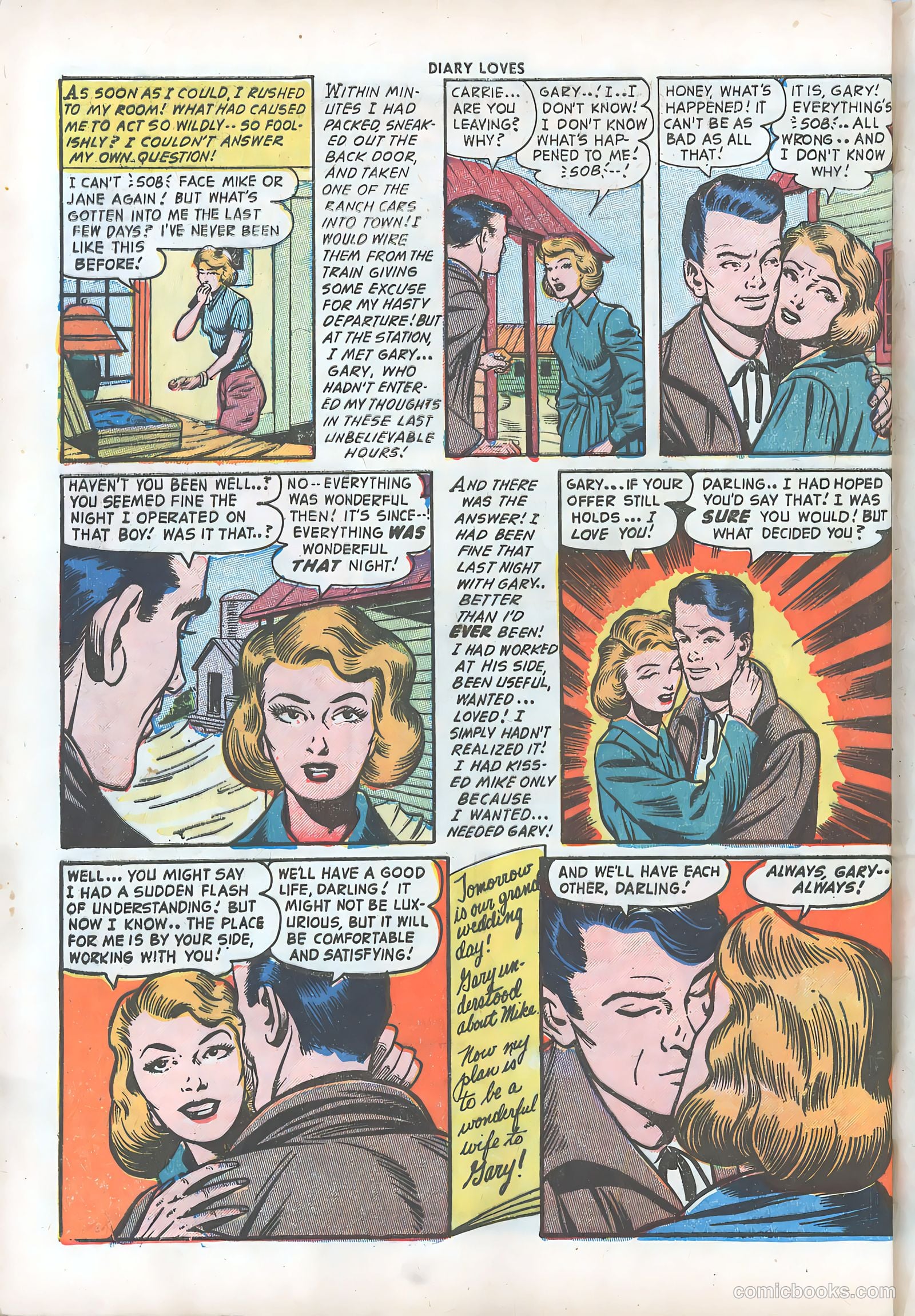 Diary Loves #28 (1953) — page 33 of 37