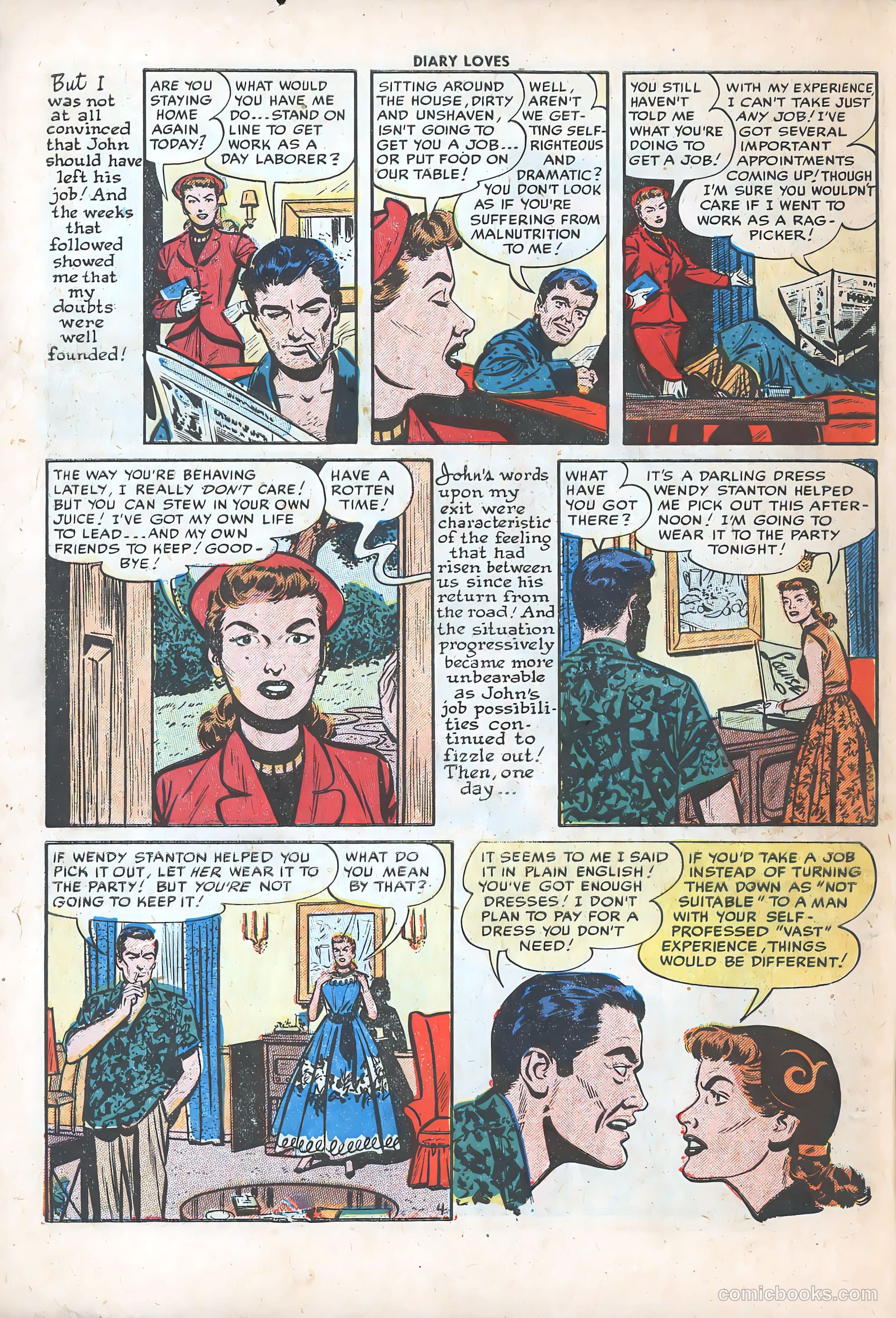 Diary Loves #29 (1953) — page 6 of 36