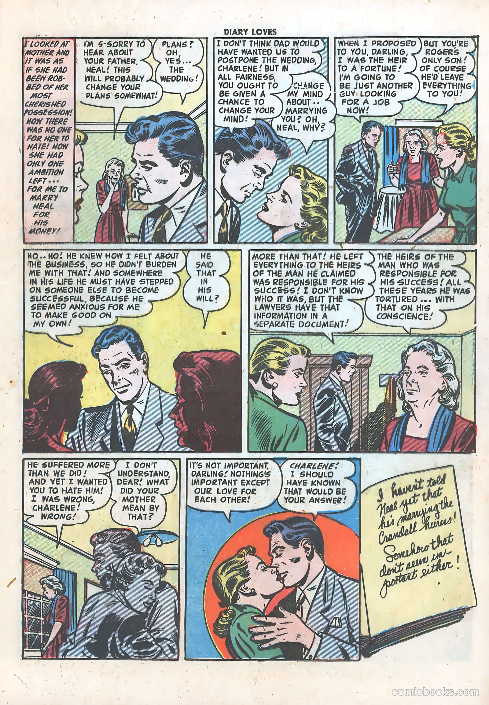 Diary Loves #29 (1953) — page 17 of 36