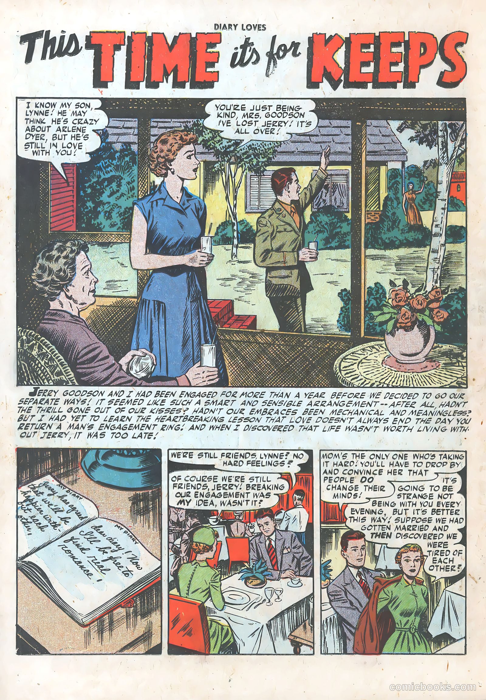 Diary Loves #29 (1953) — page 18 of 36