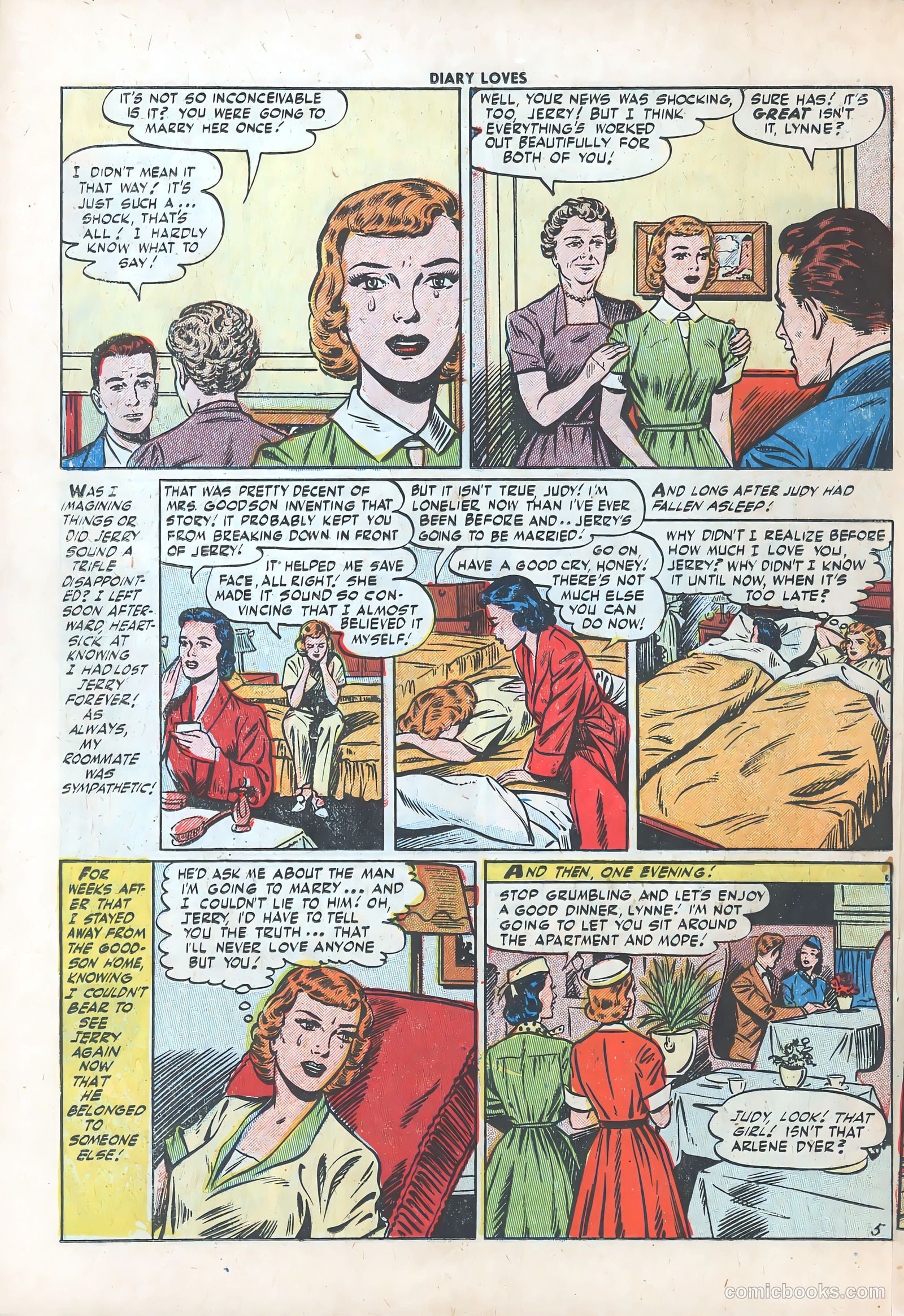 Diary Loves #29 (1953) — page 22 of 36