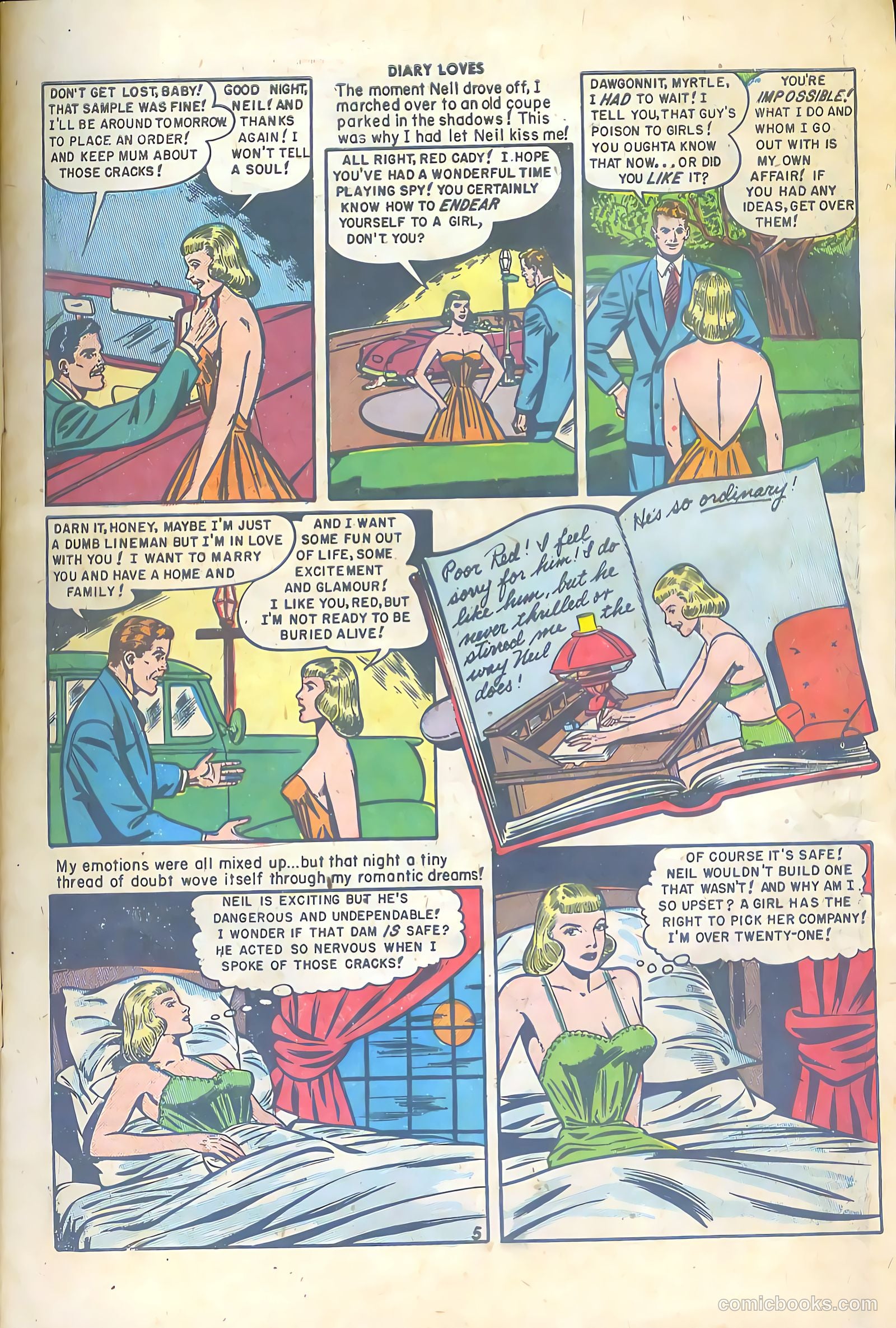 Diary Loves #3 (1950) — page 7 of 36