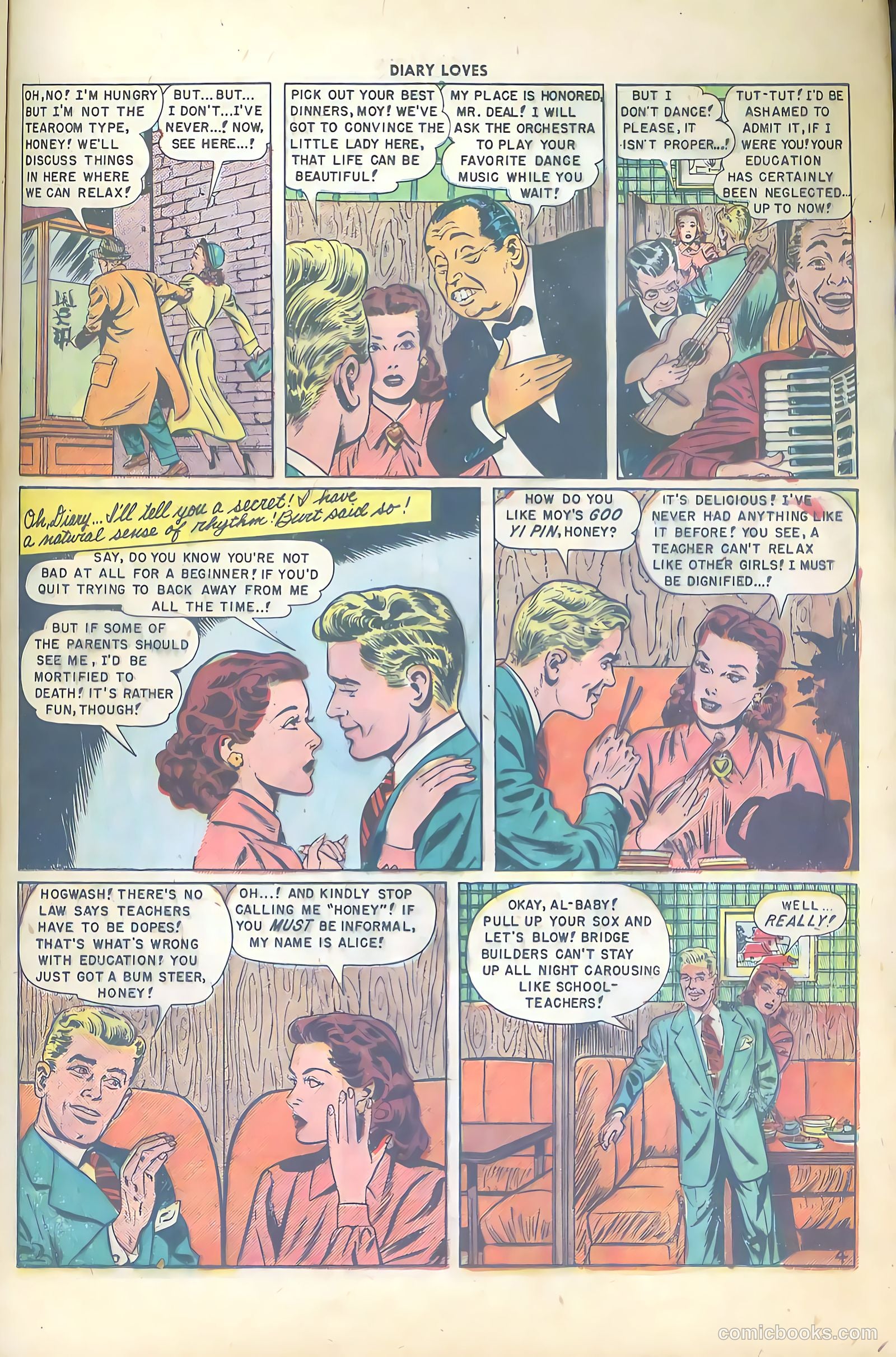 Diary Loves #3 (1950) — page 21 of 36