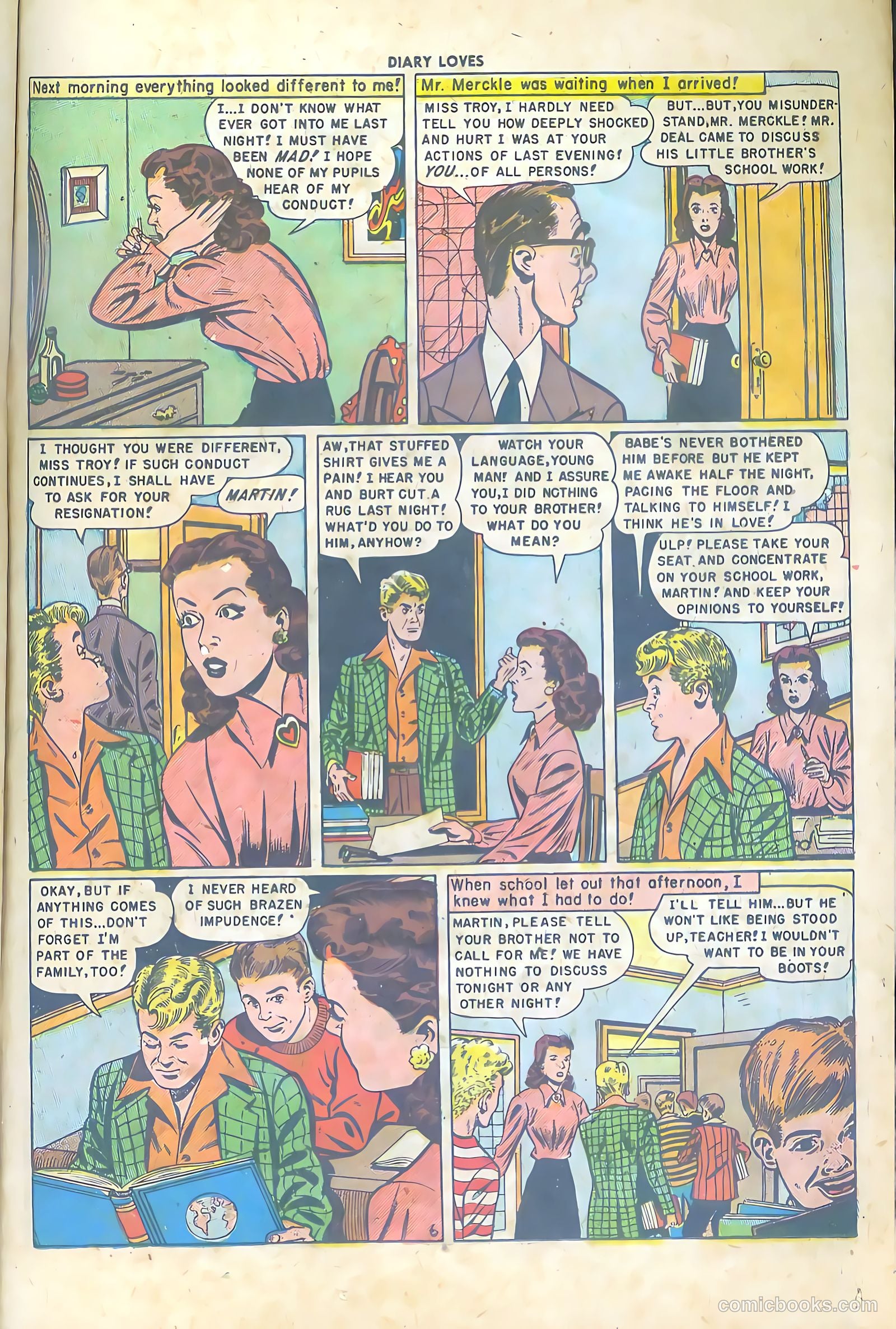 Diary Loves #3 (1950) — page 23 of 36