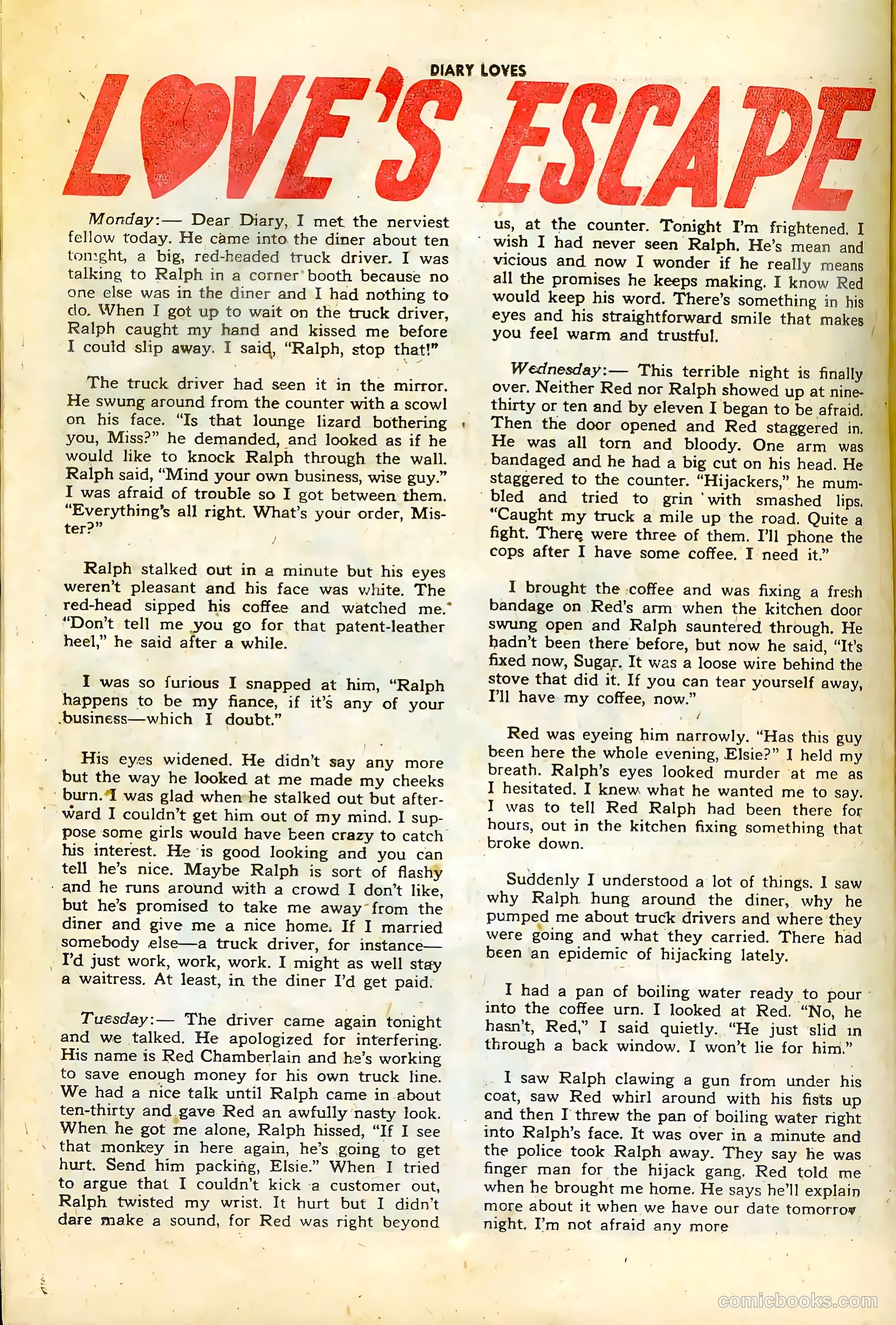 Diary Loves #3 (1950) — page 26 of 36
