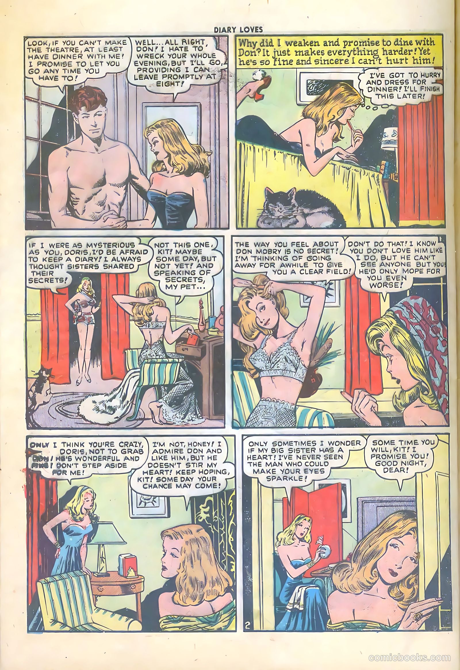 Diary Loves #3 (1950) — page 28 of 36