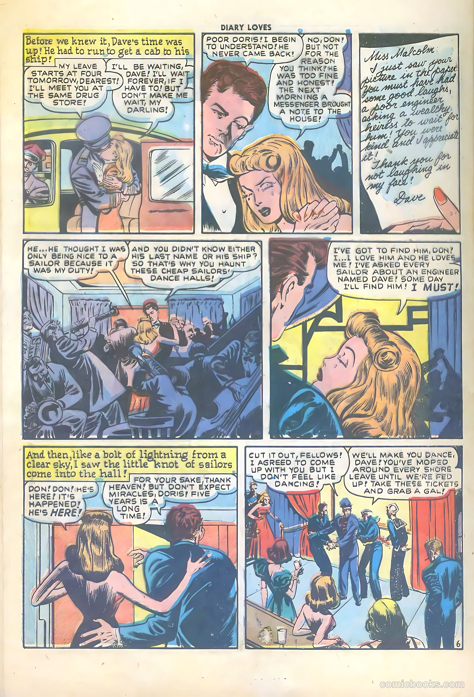 Diary Loves #3 (1950) — page 32 of 36