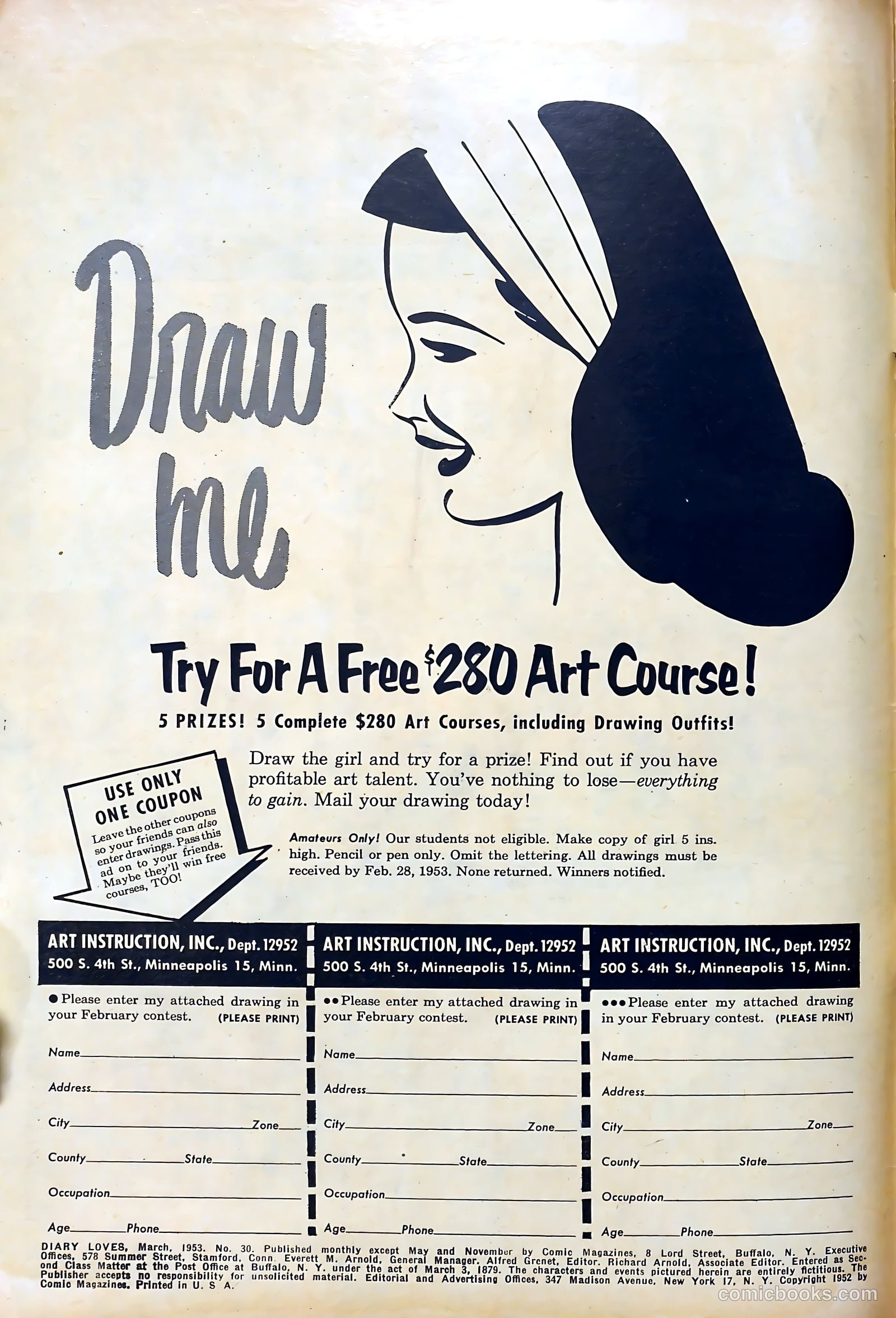 Diary Loves #30 (1953) — page 2 of 37