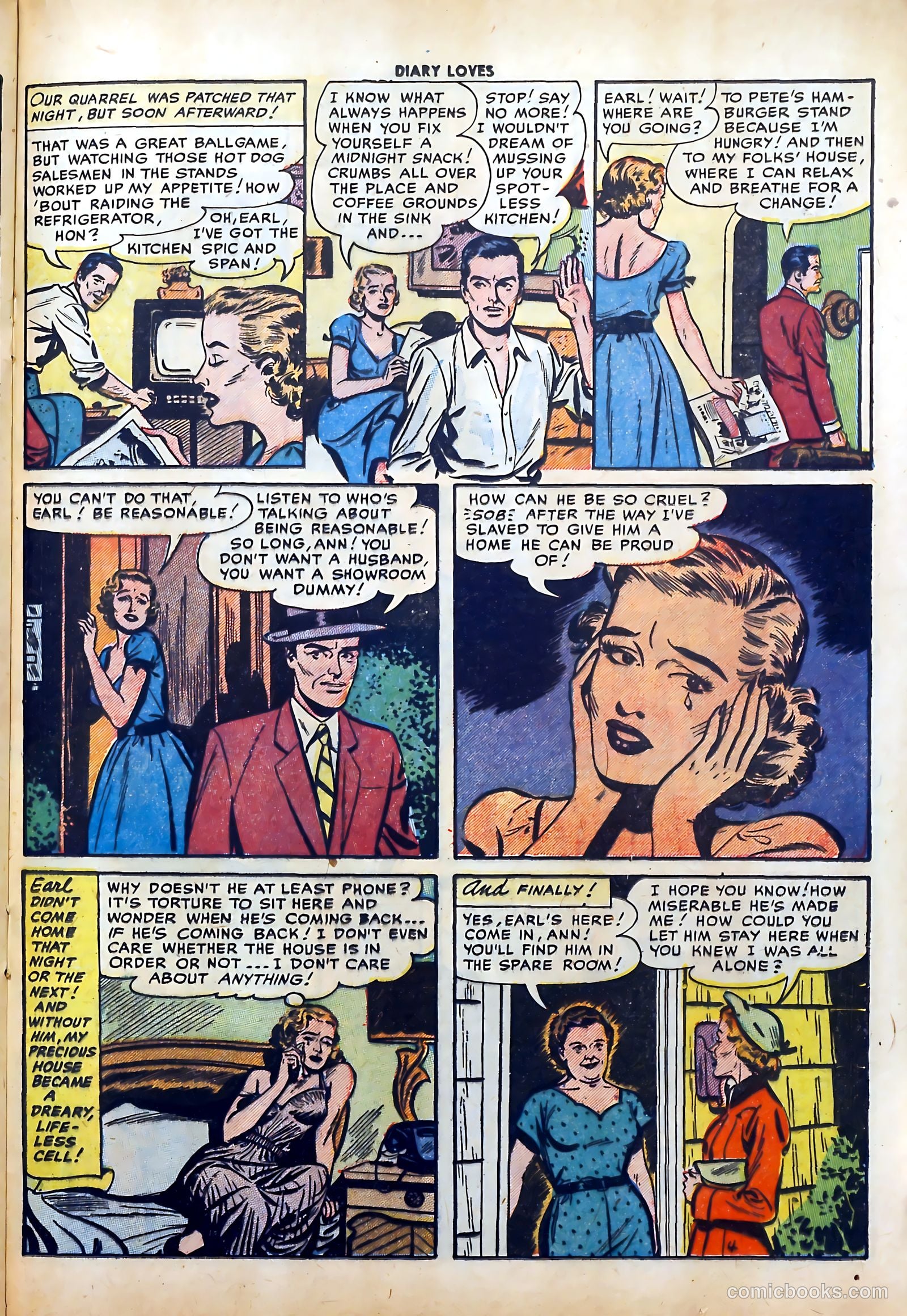 Diary Loves #30 (1953) — page 21 of 37