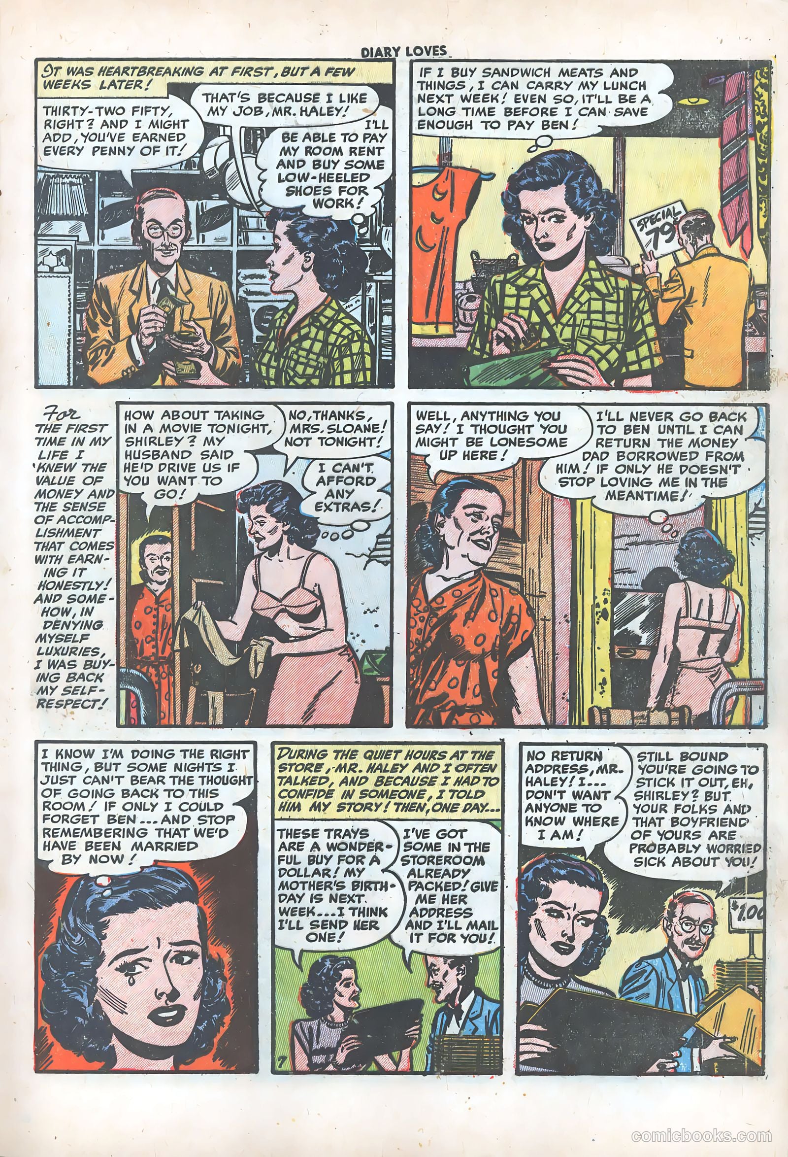 Diary Loves #31 (1953) — page 9 of 36