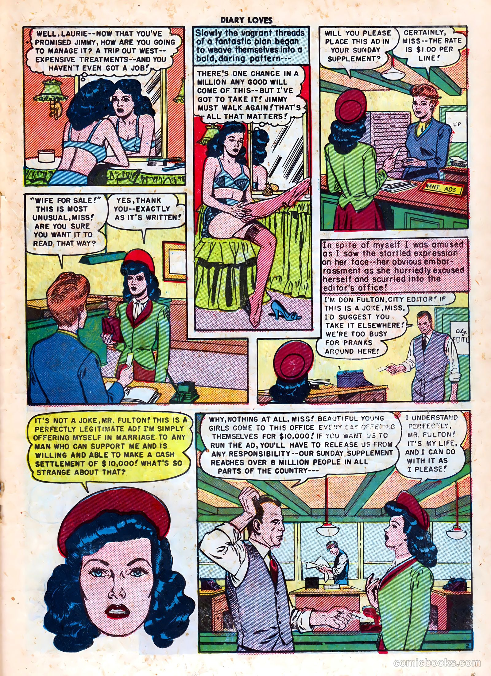 Diary Loves #4 (1950) — page 19 of 37
