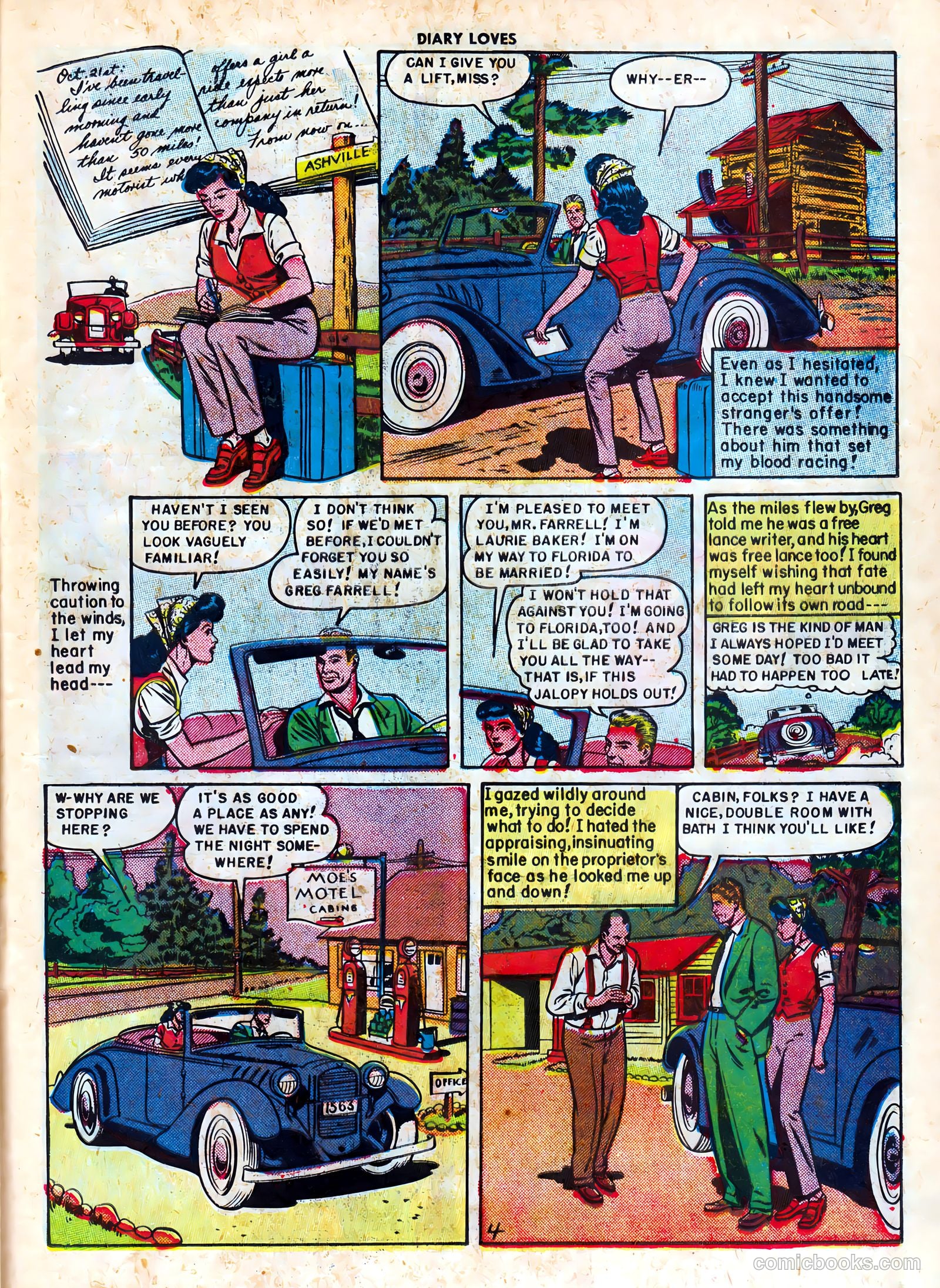 Diary Loves #4 (1950) — page 21 of 37