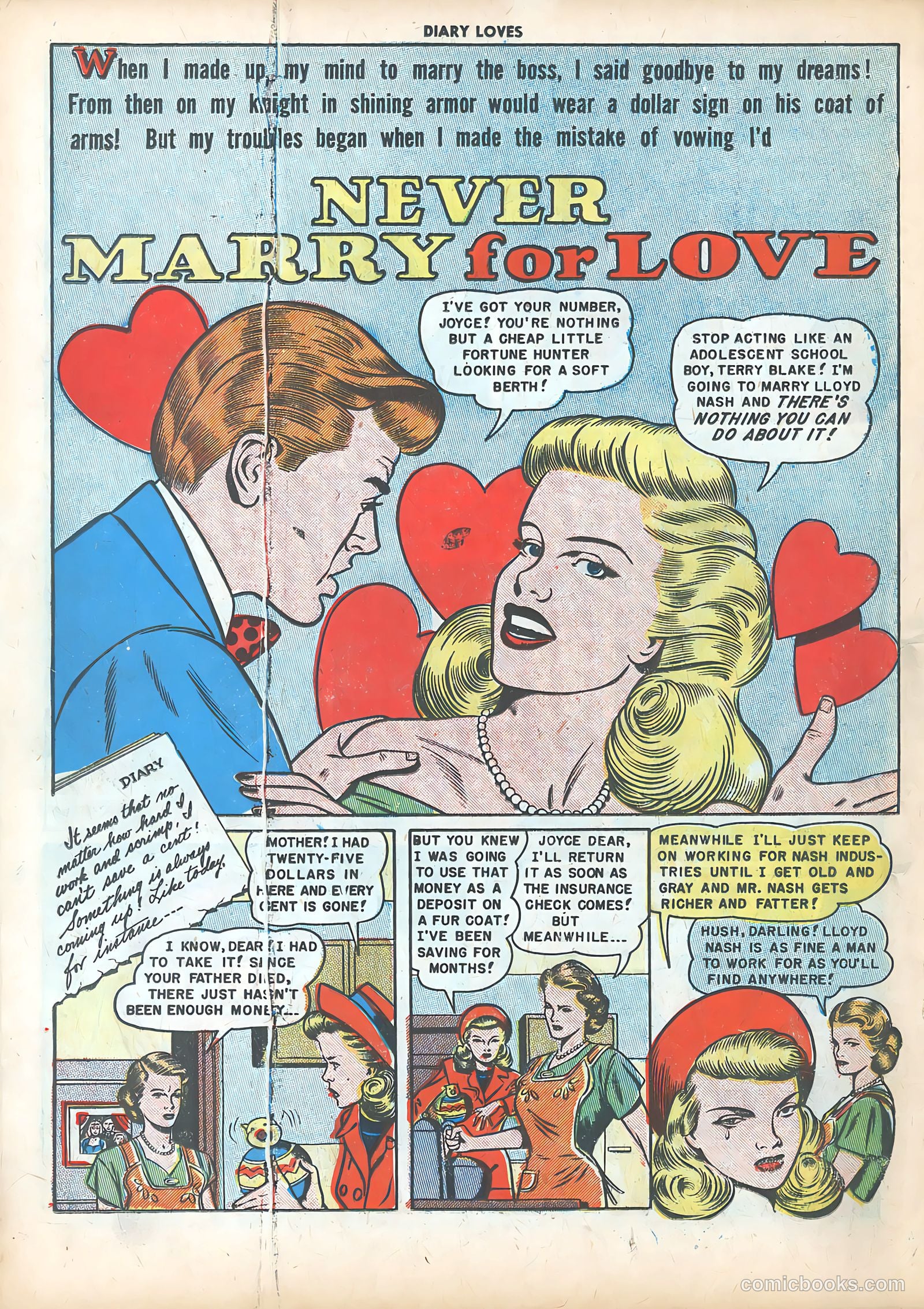Diary Loves #5 (1950) — page 18 of 36