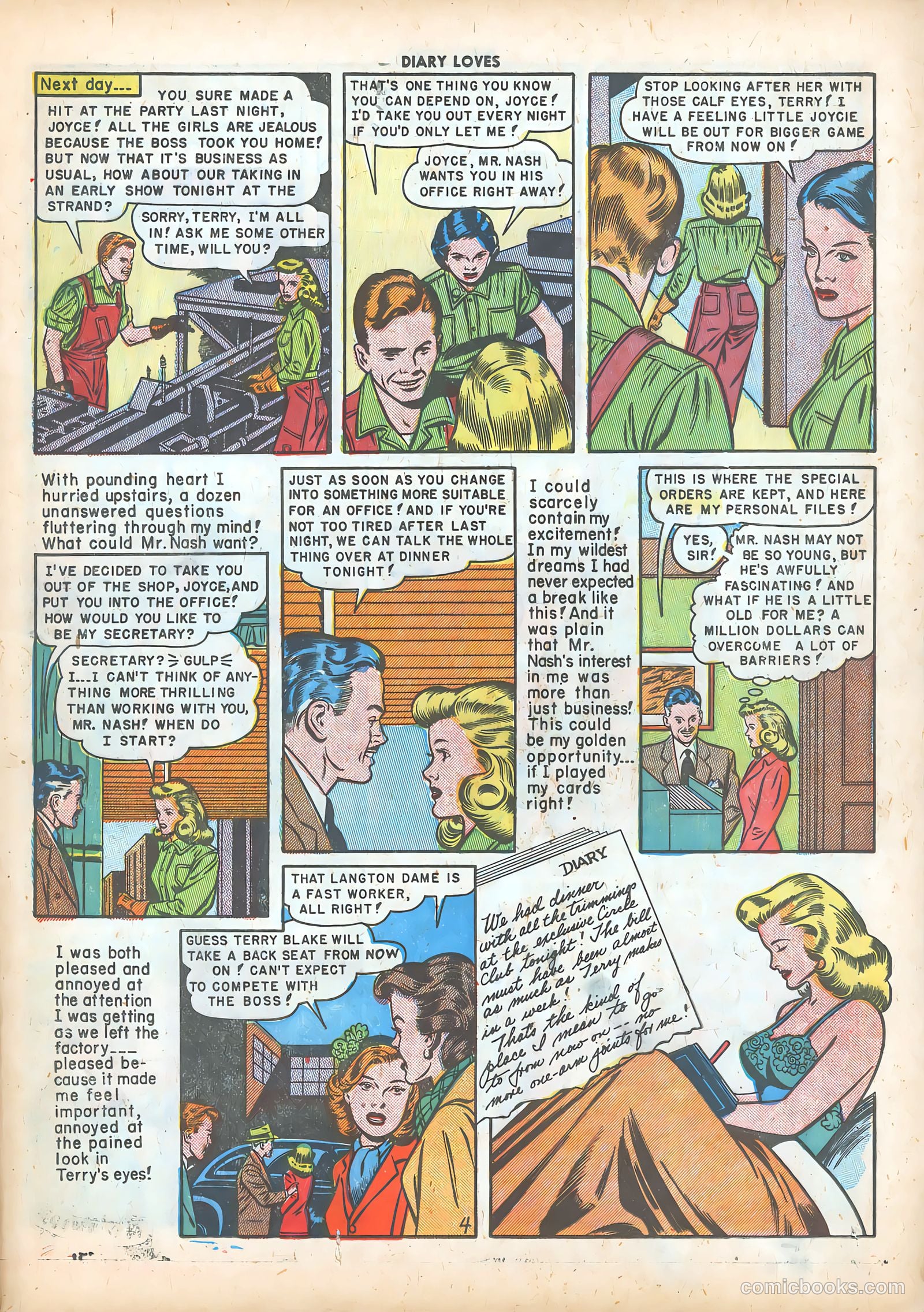 Diary Loves #5 (1950) — page 21 of 36