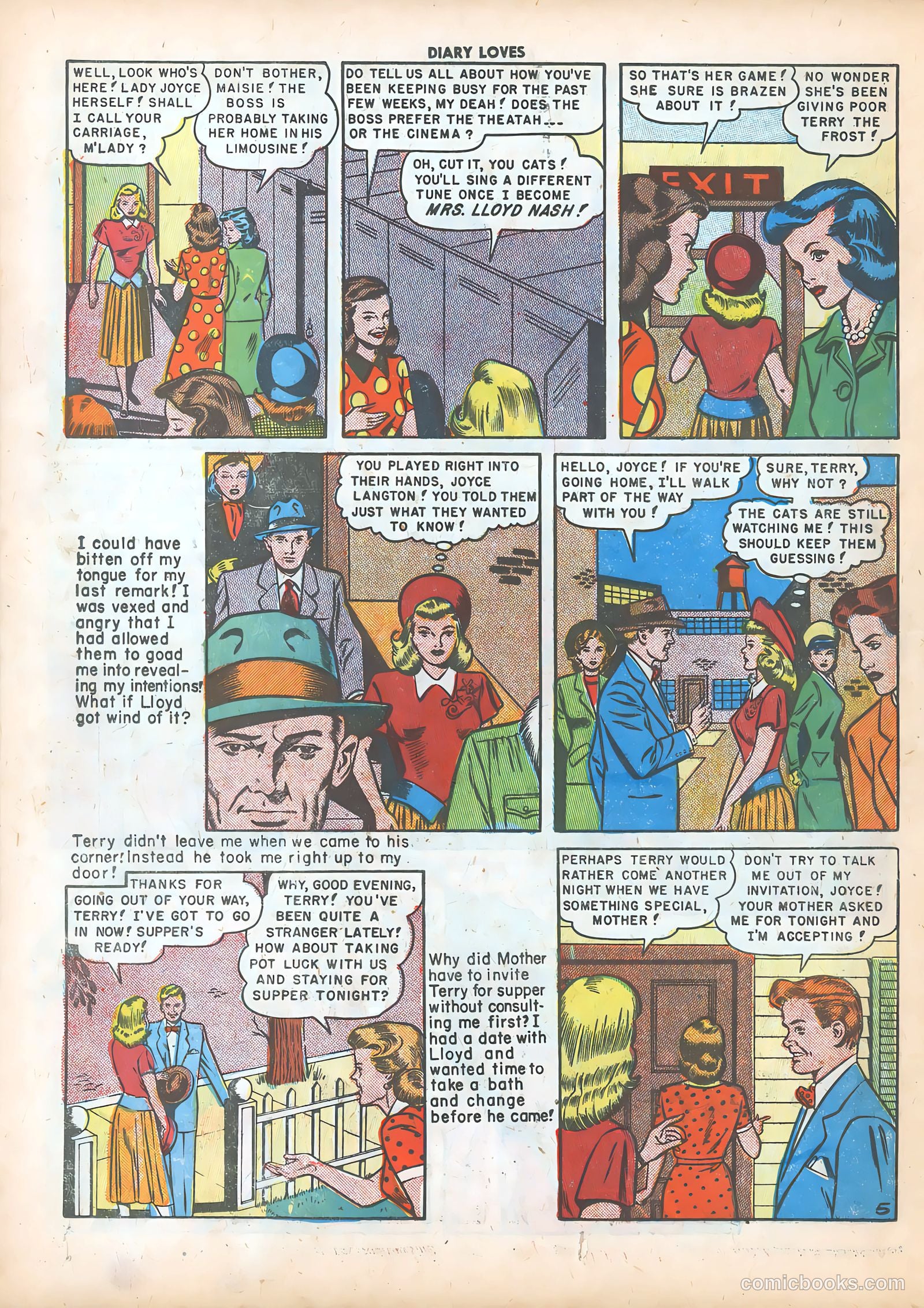 Diary Loves #5 (1950) — page 22 of 36