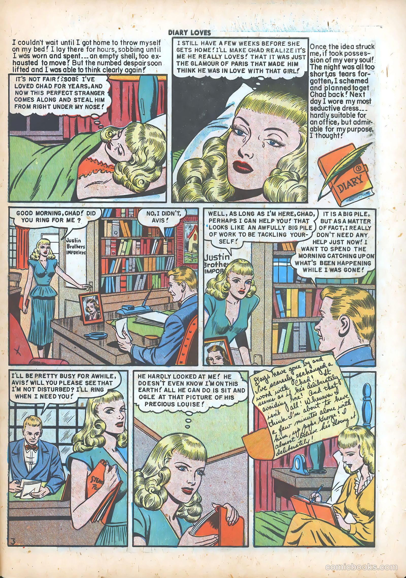 Diary Loves #5 (1950) — page 29 of 36