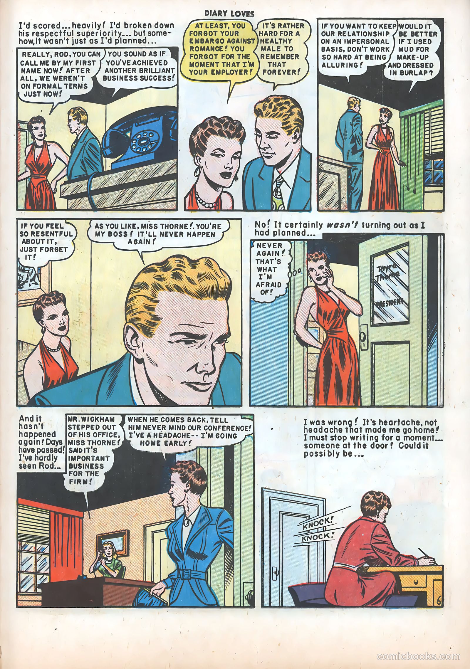 Diary Loves #6 (1950) — page 23 of 36