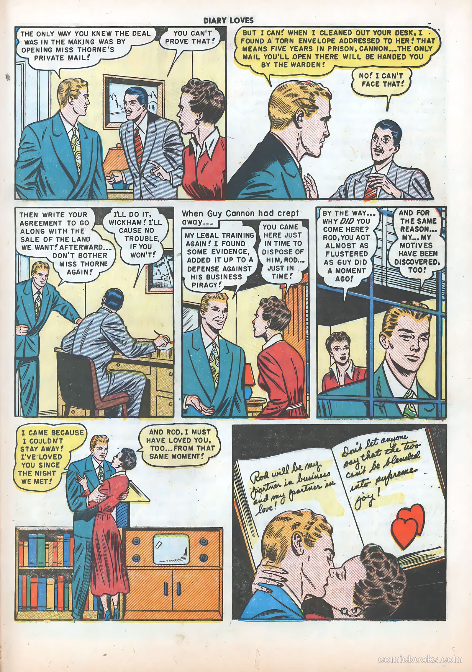 Diary Loves #6 (1950) — page 25 of 36