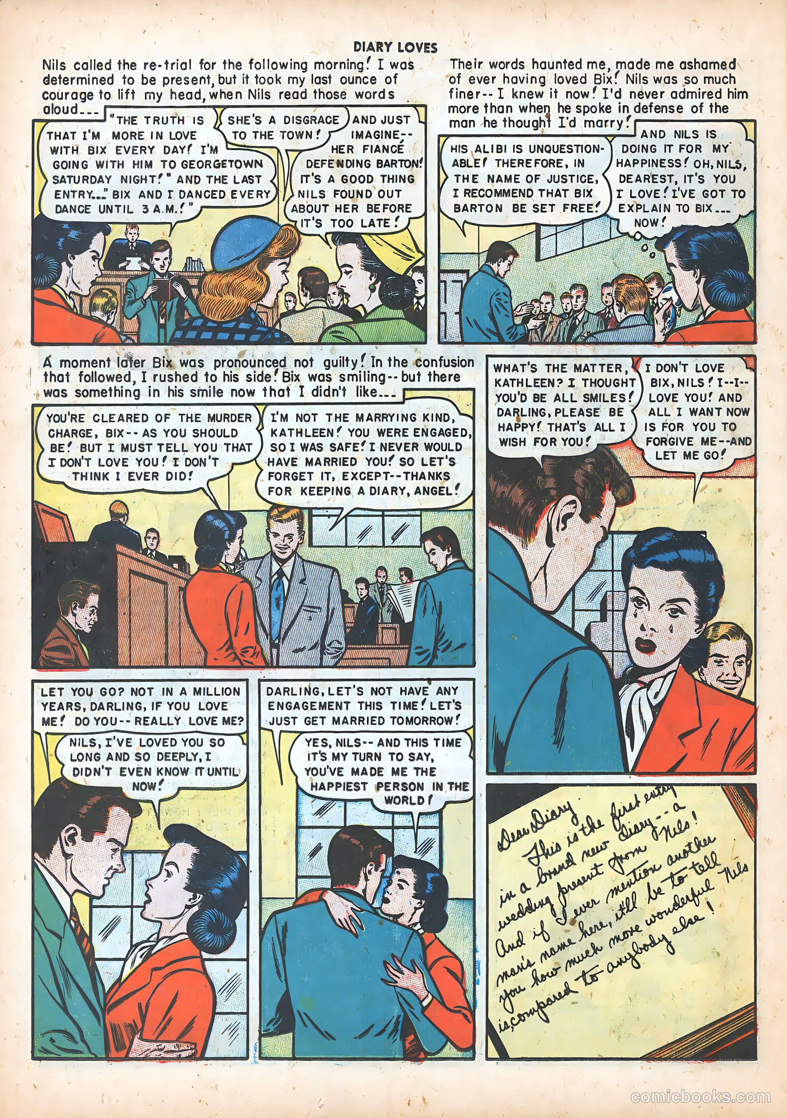Diary Loves #7 (1950) — page 35 of 51