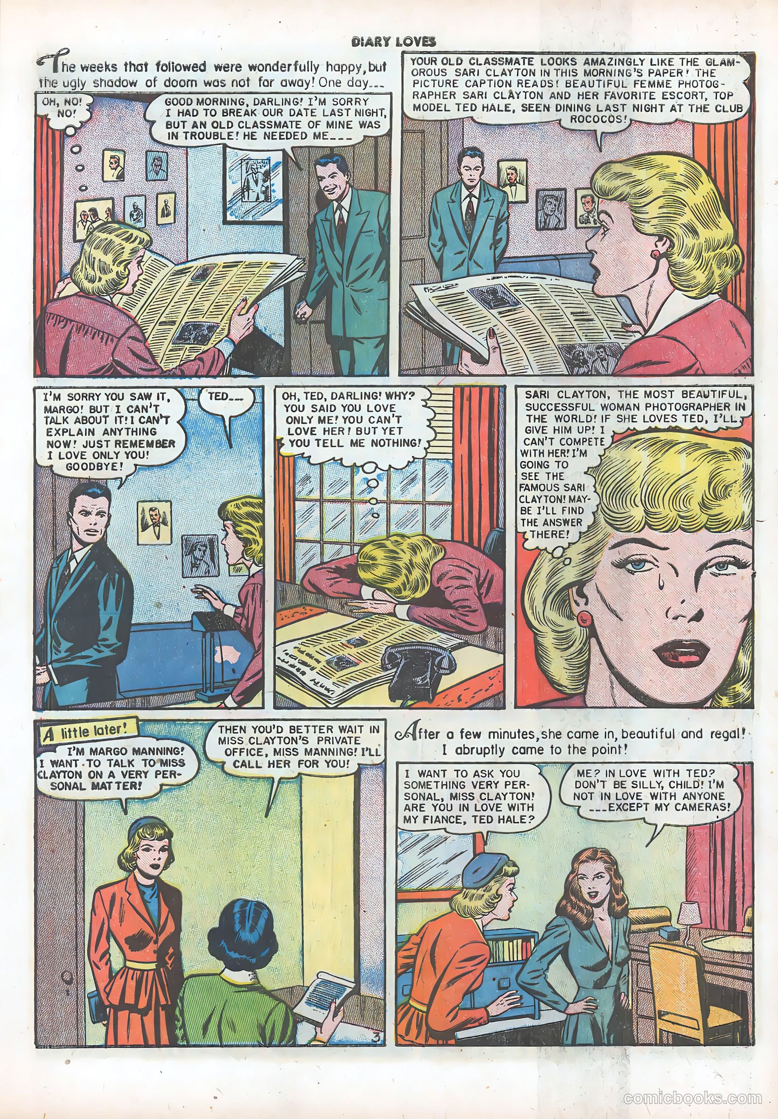 Diary Loves #9 (1951) — page 21 of 51