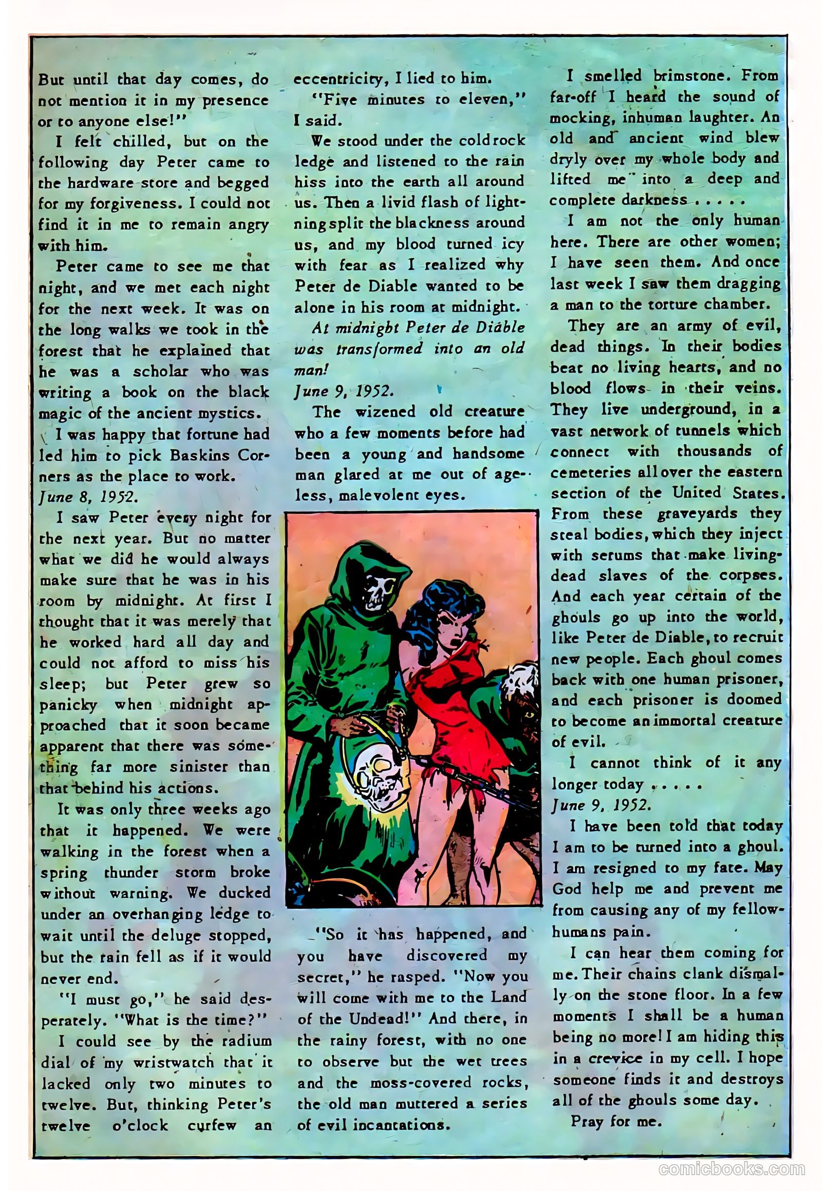 Diary of Horror #1 (1952) — page 19 of 36