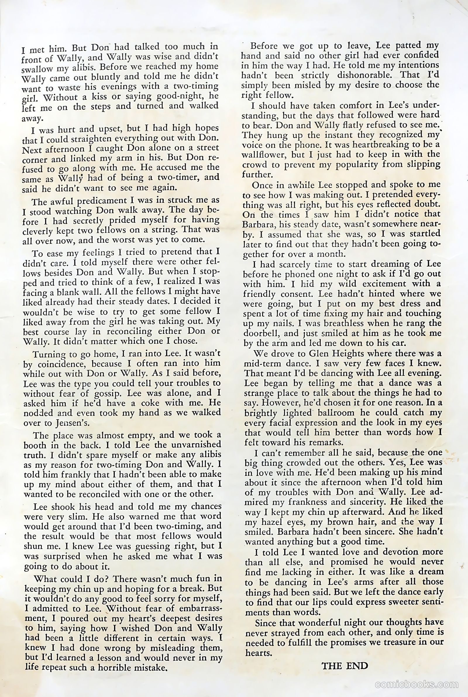 Diary Secrets #12 (1952) — page 35 of 36